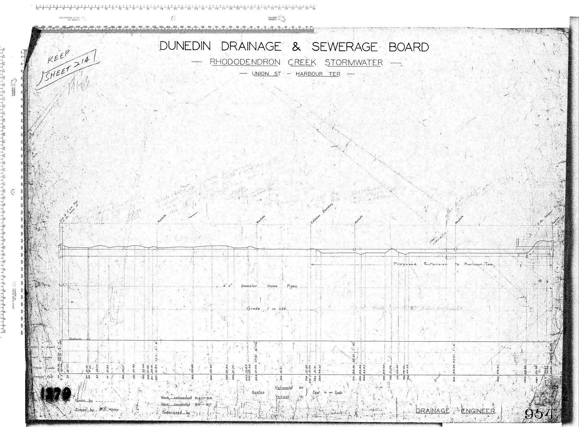 ROHODODENDRON CREEK STORMWATER - UNION ST TO HARBOUR TCC