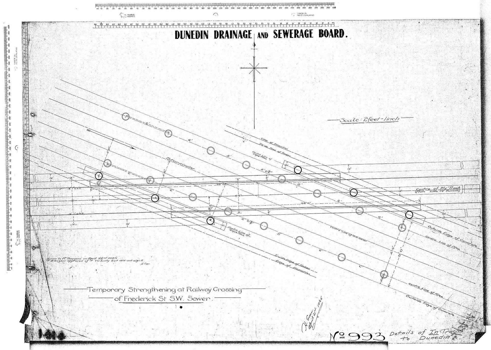 TEMPORARY STRENGTHENING AT RAILWAY CROSSING - OF FREDERICK ST S.W. SEWER