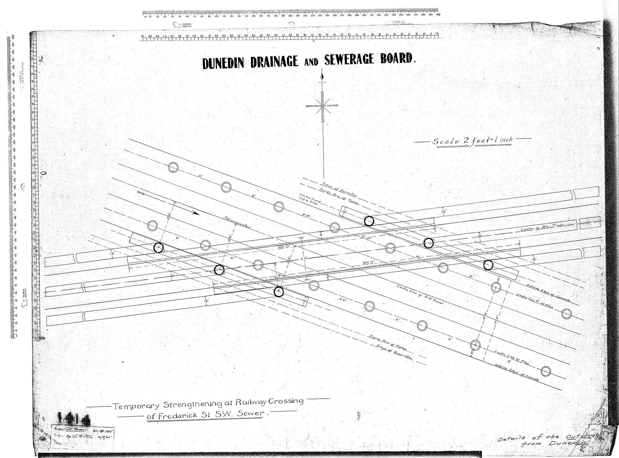 TEMPORARY STRENGTHENING AT RAILWAY CROSSING - OF FREDERICK ST S.W. SEWER