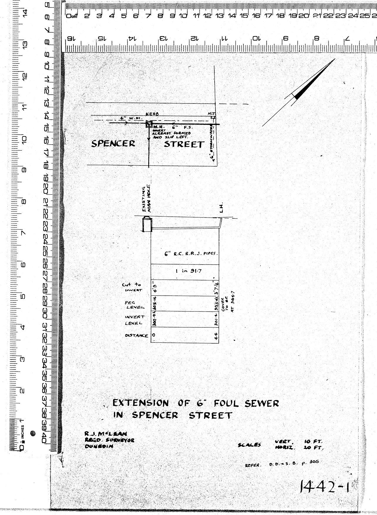 EXTENSION OF 6" FOUL SEWER IN SPENCER STREET