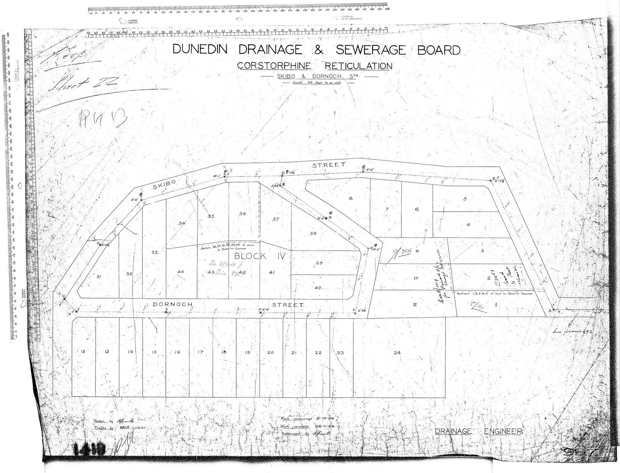 CORSTORPHINE RETICULATION - SKIBO &amp; DORNOCH ST'S.