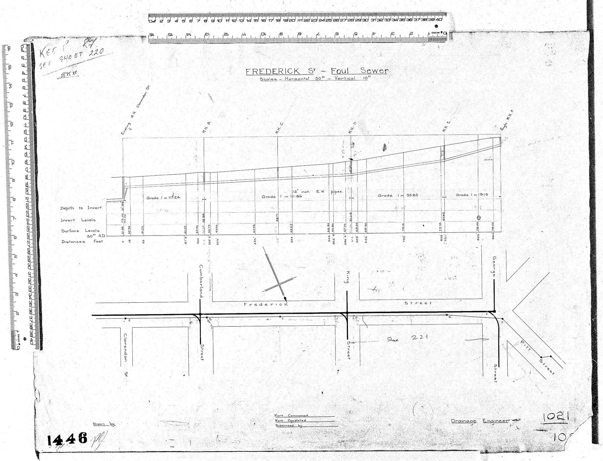FREDERICK ST. - FOUL SEWER