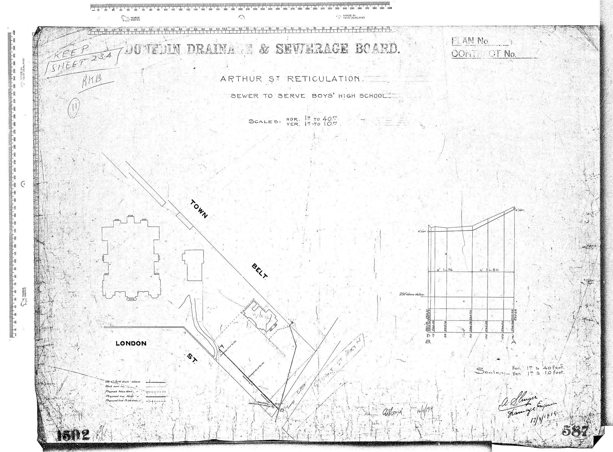 ARTHUR ST RETICULATION - SEWER TO SERVE BOY'S HIGH SCHOOL