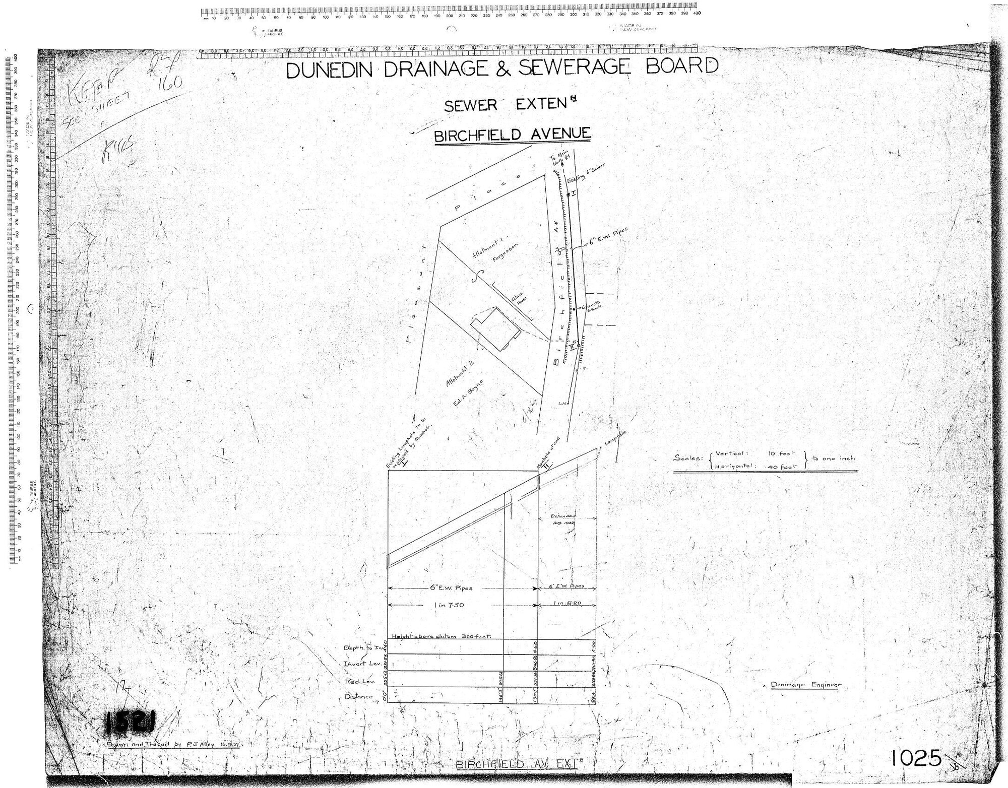 SEWER EXTENION - BIRCHFIELD AVENUE