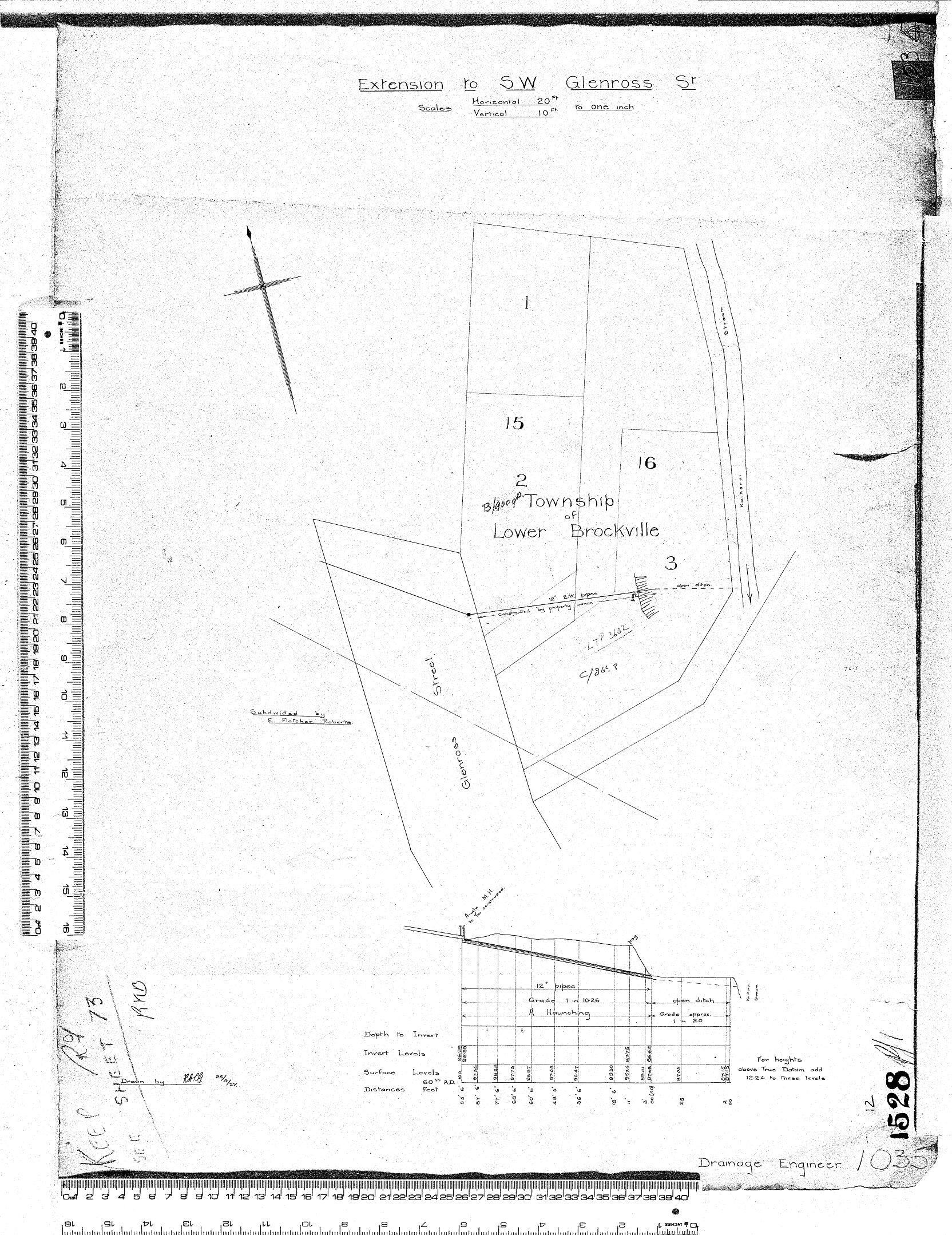 EXTENSION TO S.W. GLENROSS ST.