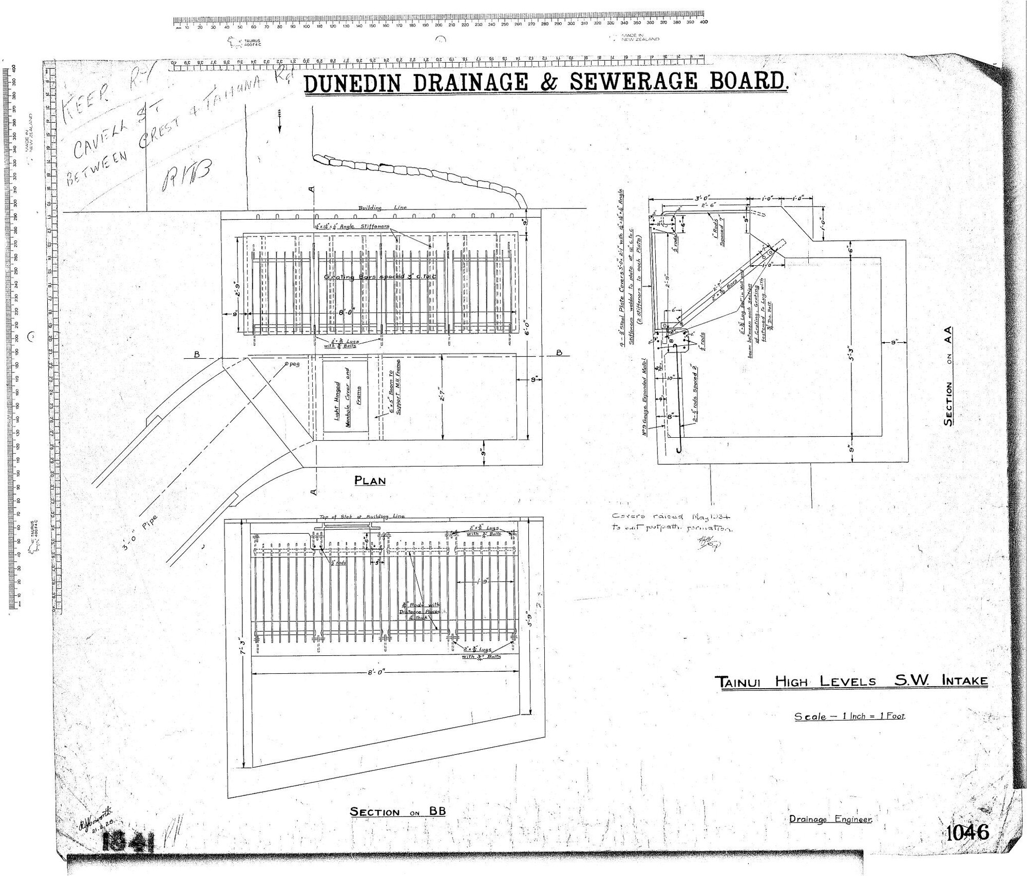 TAINUI HIGH LEVELS S.W. INTAKE