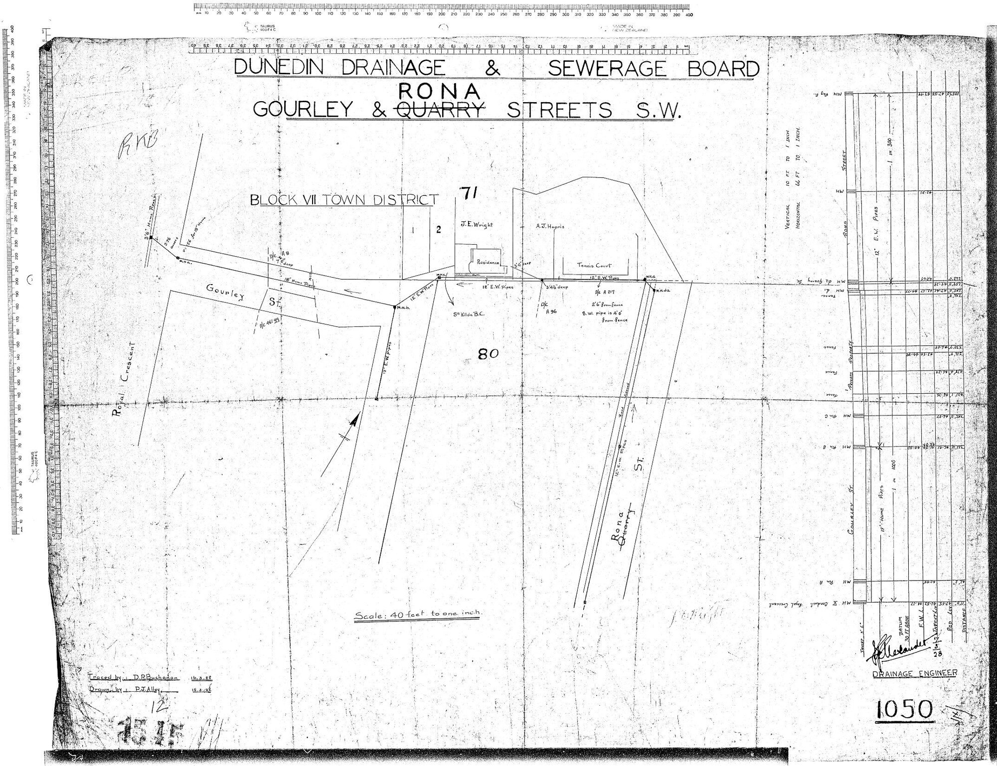 GOURLEY &amp; RONA STREETS S.W.