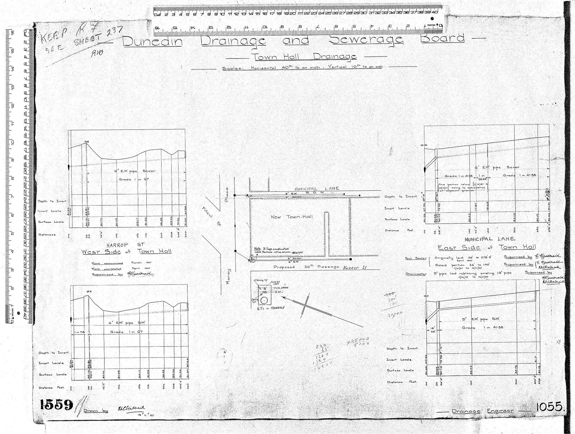 TOWN HALL DRAINAGE
