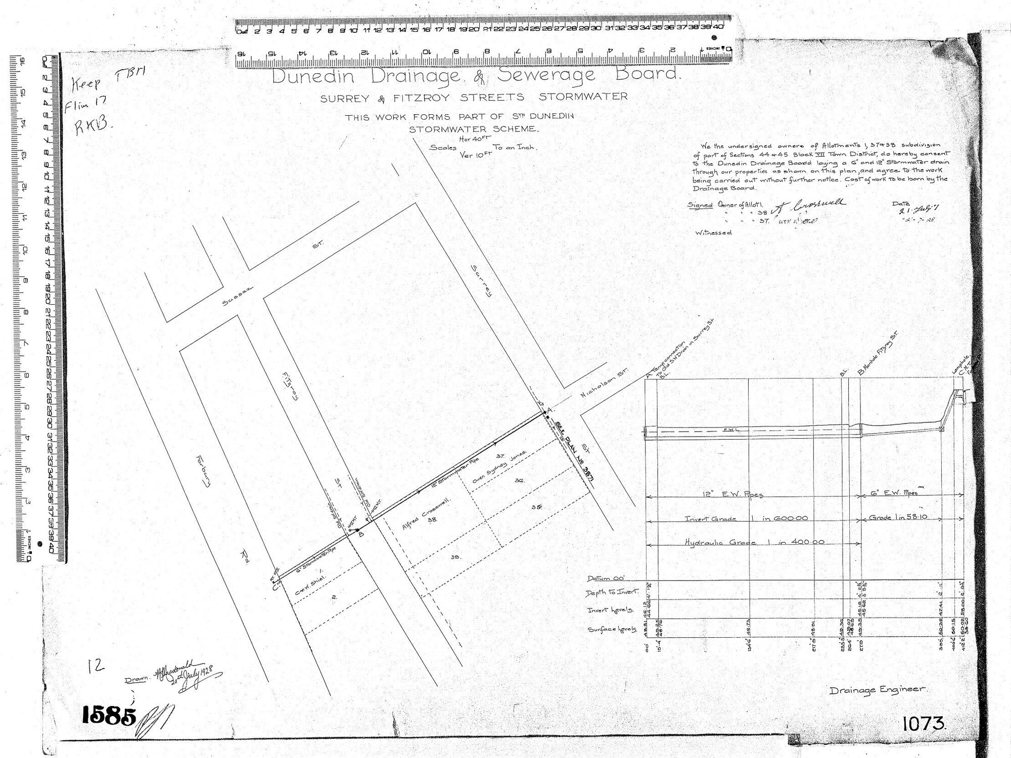 SURREY &amp; FITZROY STREETS STORMWATER