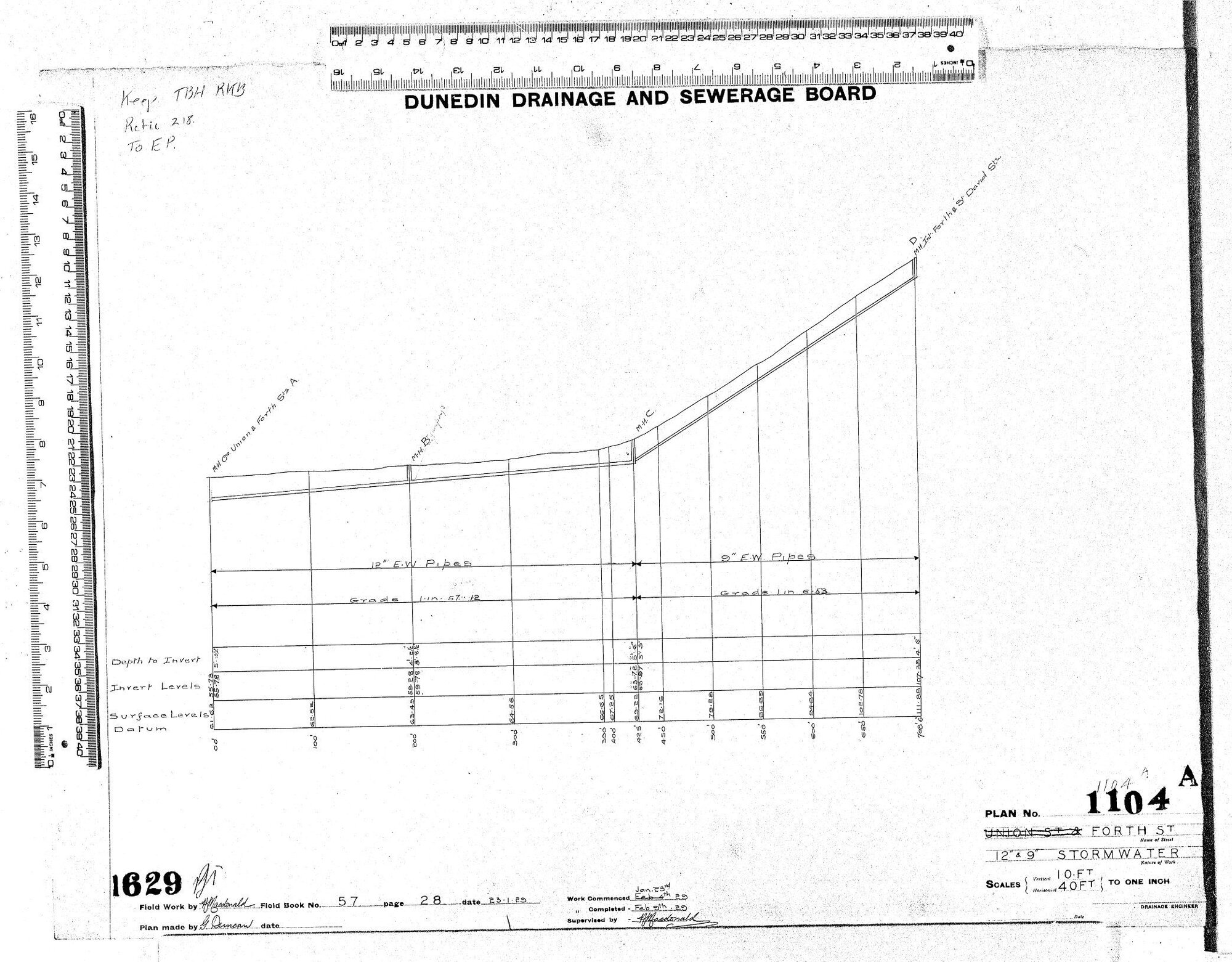 FORTH ST 12" &amp; 9" STORMWATER
