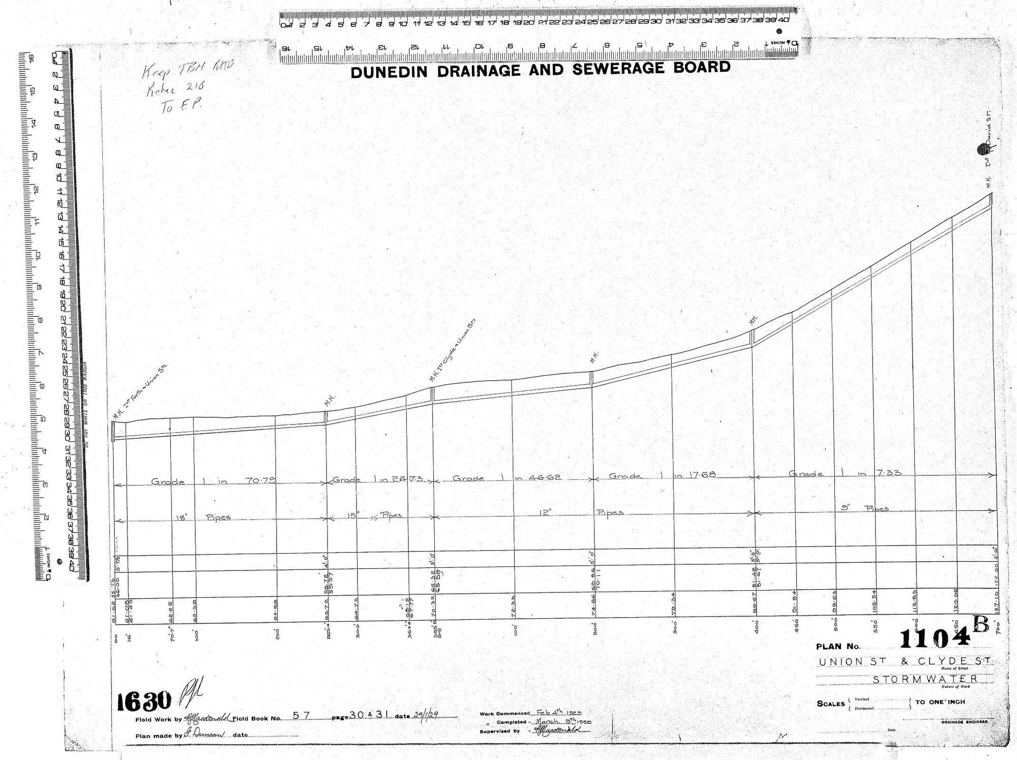 UNION ST &amp; CLYDE ST.  STORMWATER