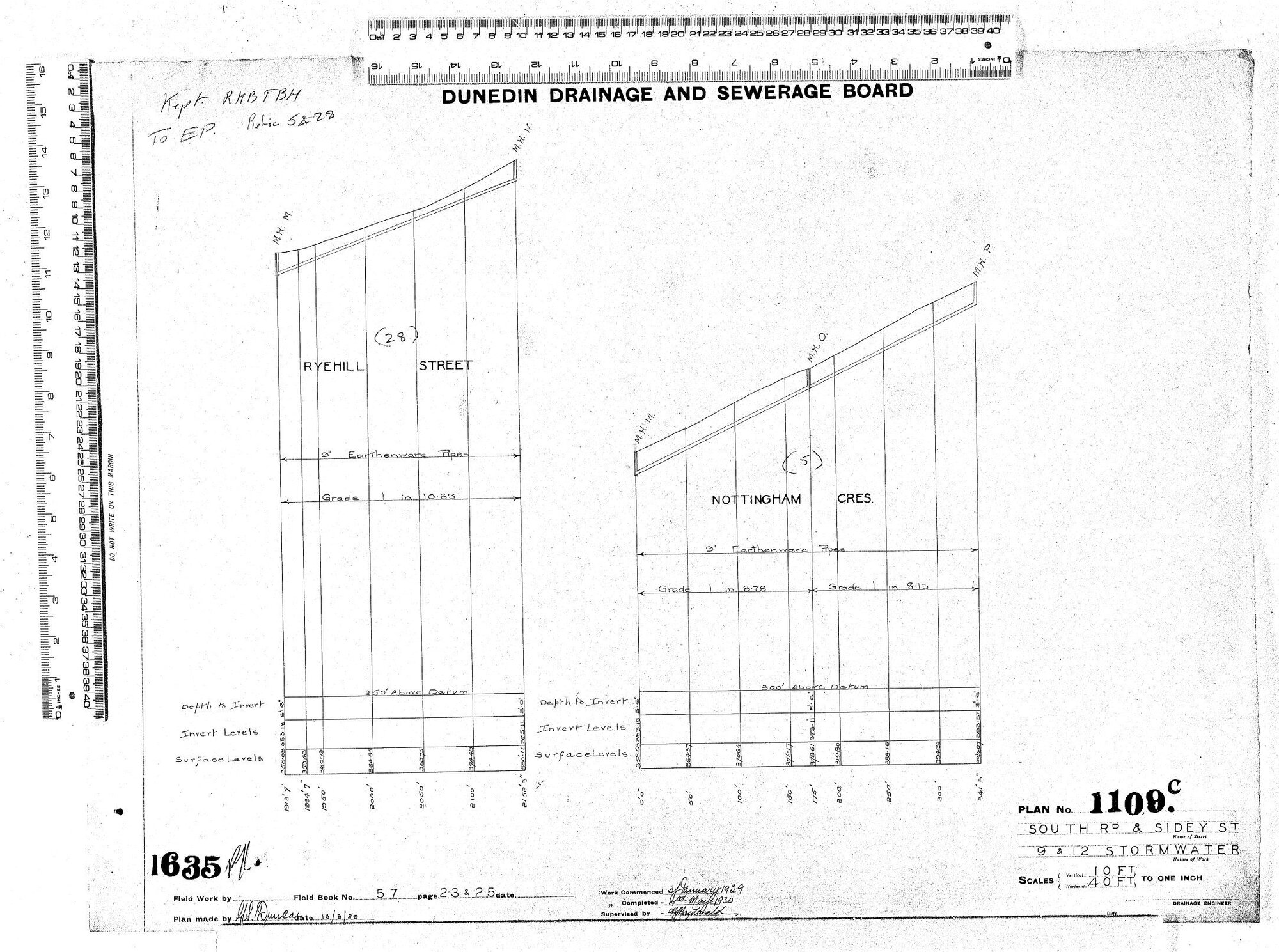 SOUTH RD. &amp; SIDEY ST 9 &amp; 12 STORMWATER