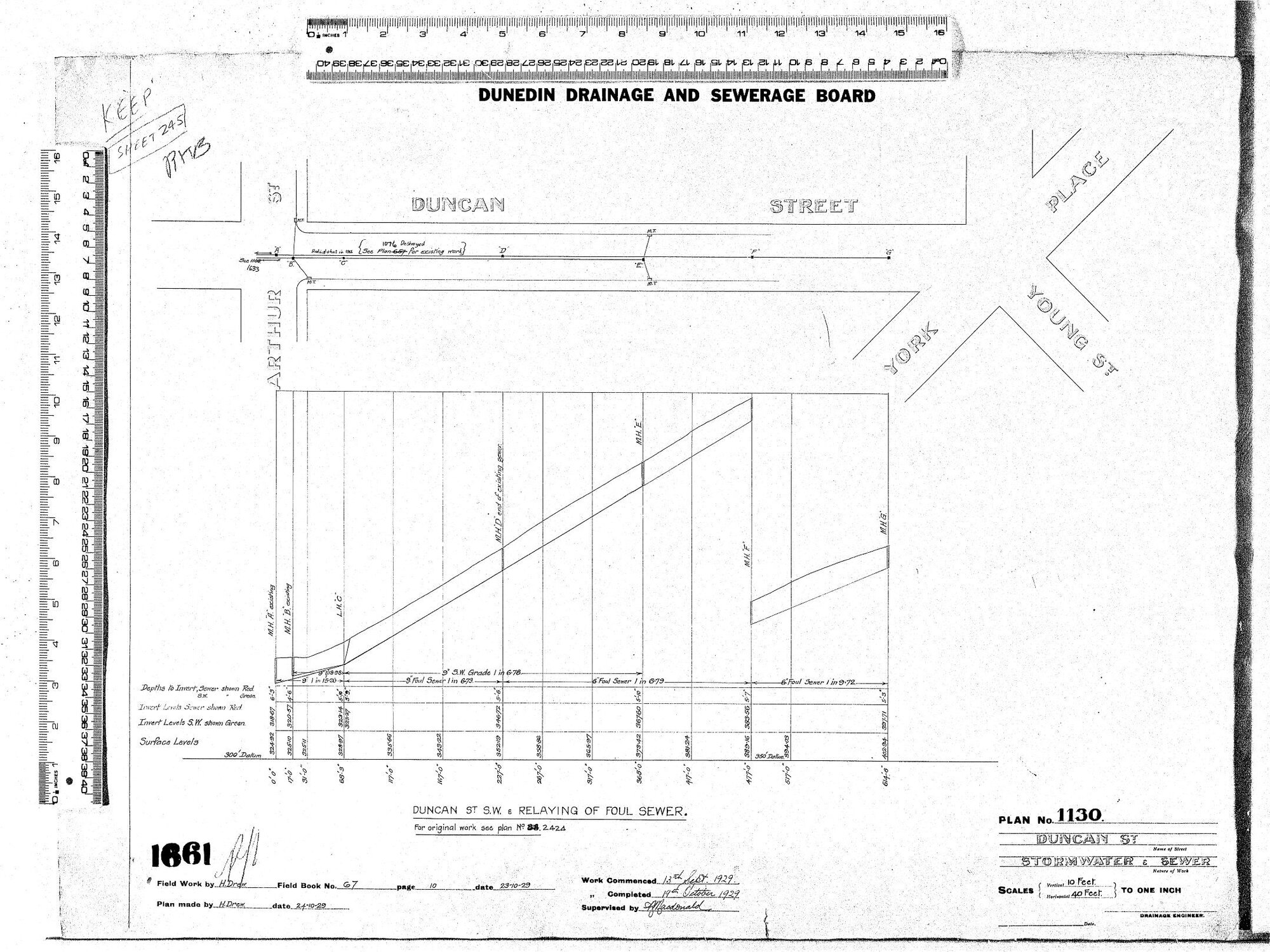 DUNCAN ST.  STORMWATER &amp; SEWER