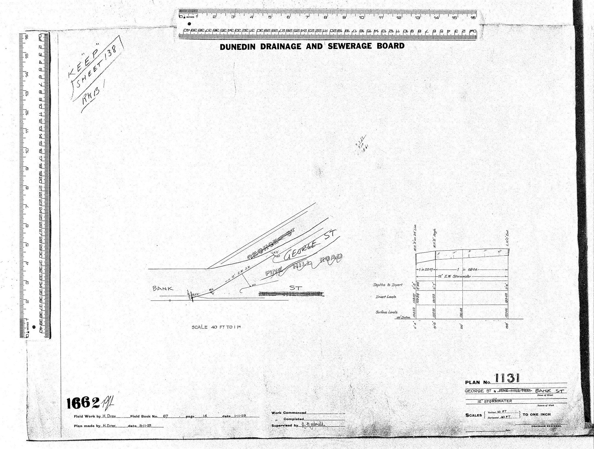 GEORGE ST &amp; BANK ST.   12" STORMWATER