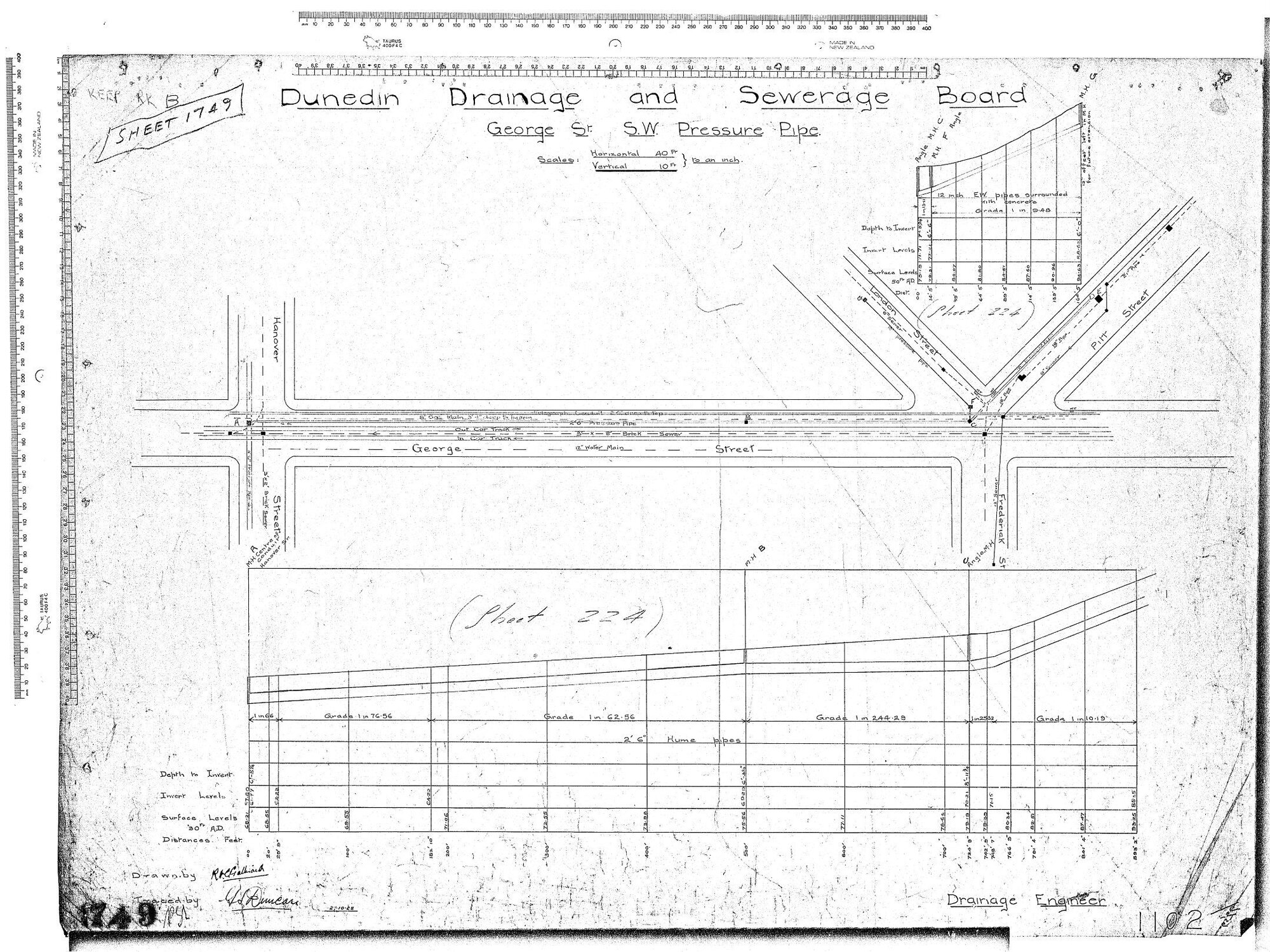 GEORGE ST. S.W. PRESSURE PIPE