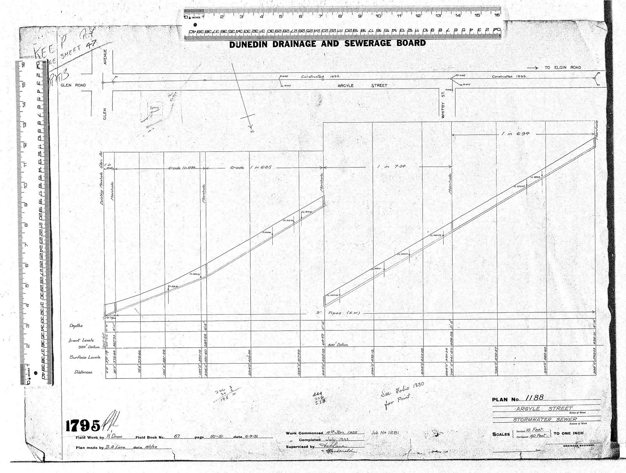 ARGYLE STREET  STORMWATER SEWER
