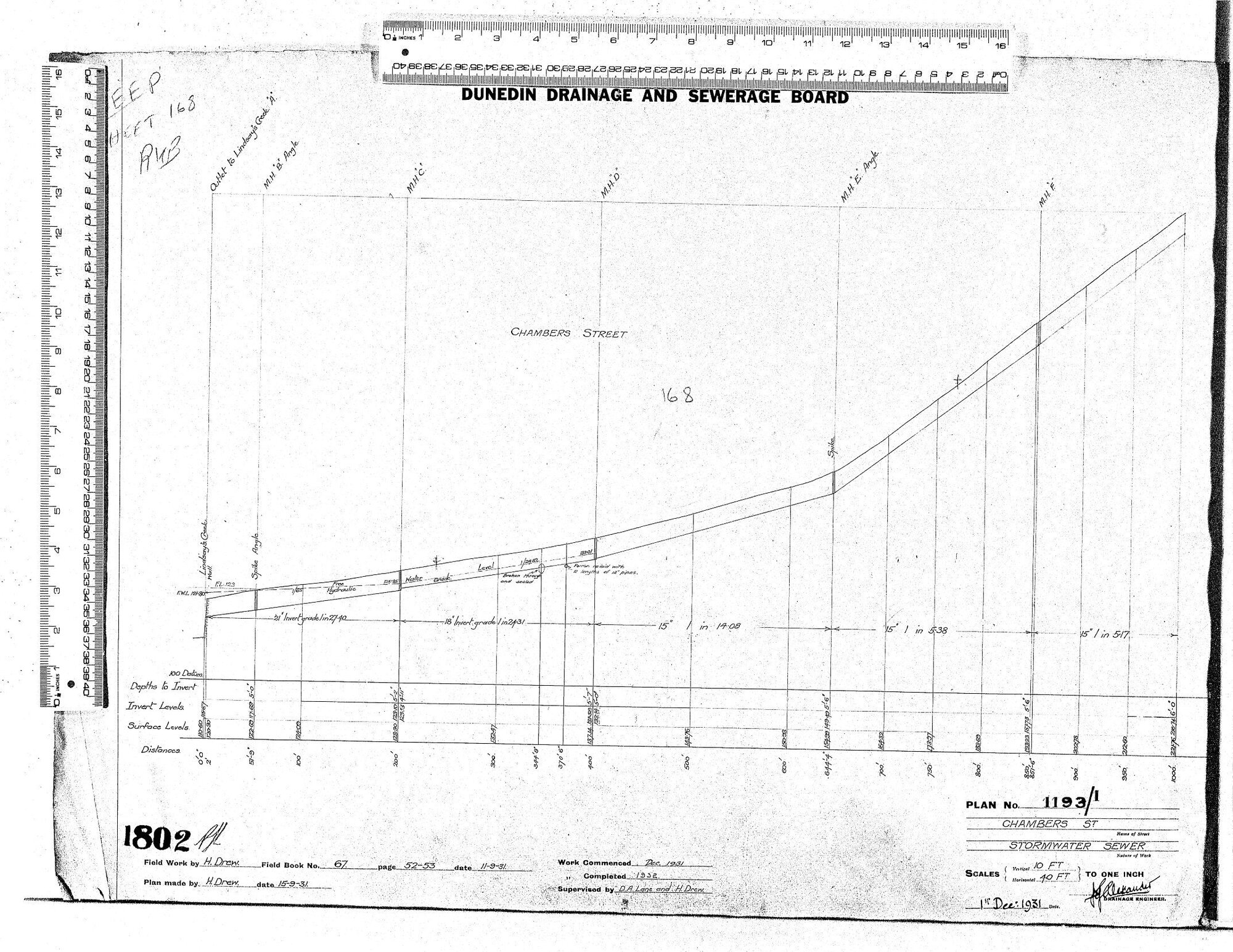 CHAMBERS ST STORMWATER SEWER