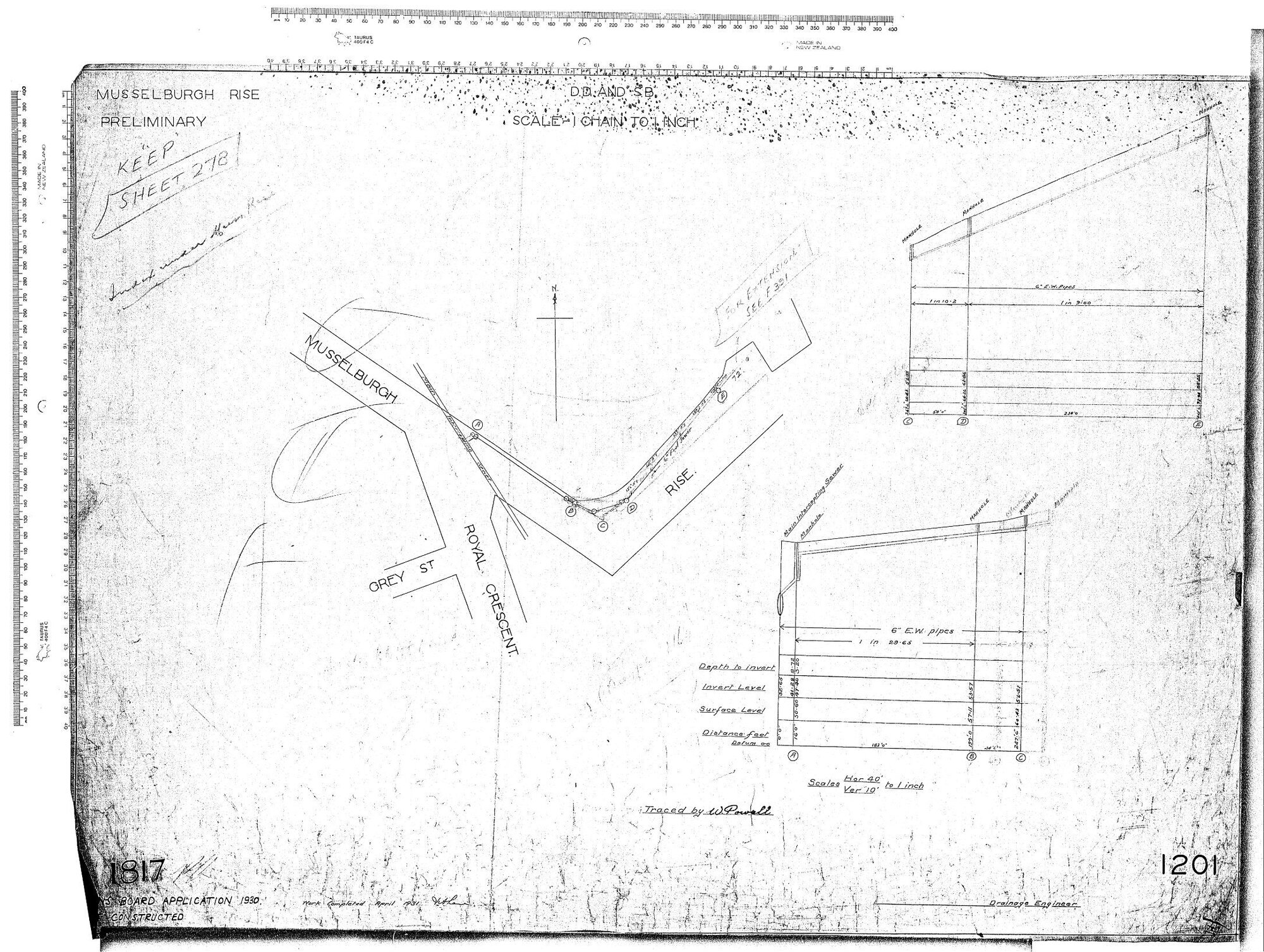 Musselburgh Rise Stormwater Sewer