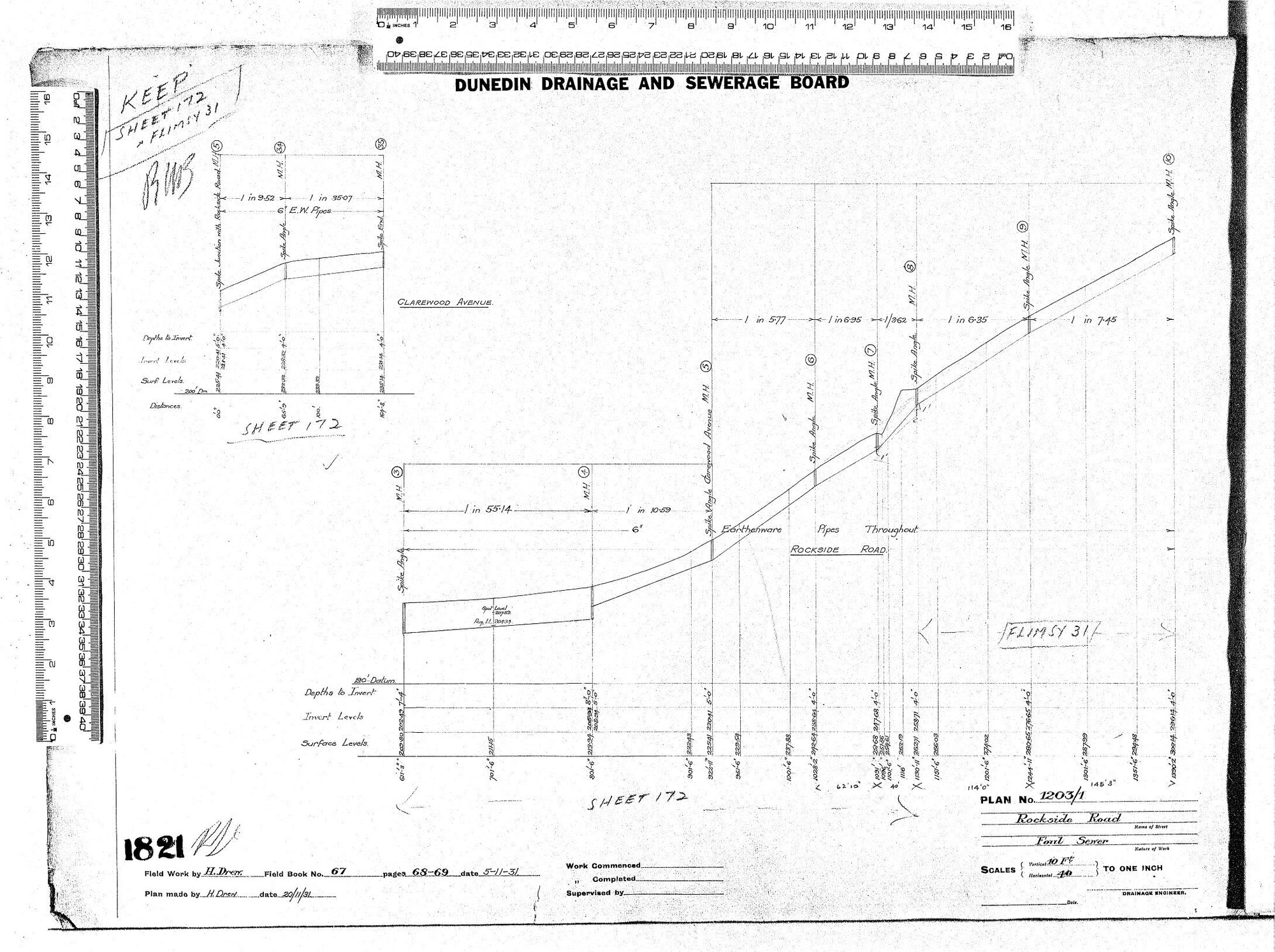 ROCKSIDE ROAD   FOUL SEWER