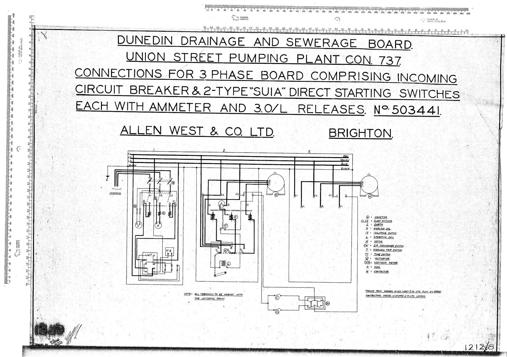 UNION STREET PUMPING PLANT CON. 737. 