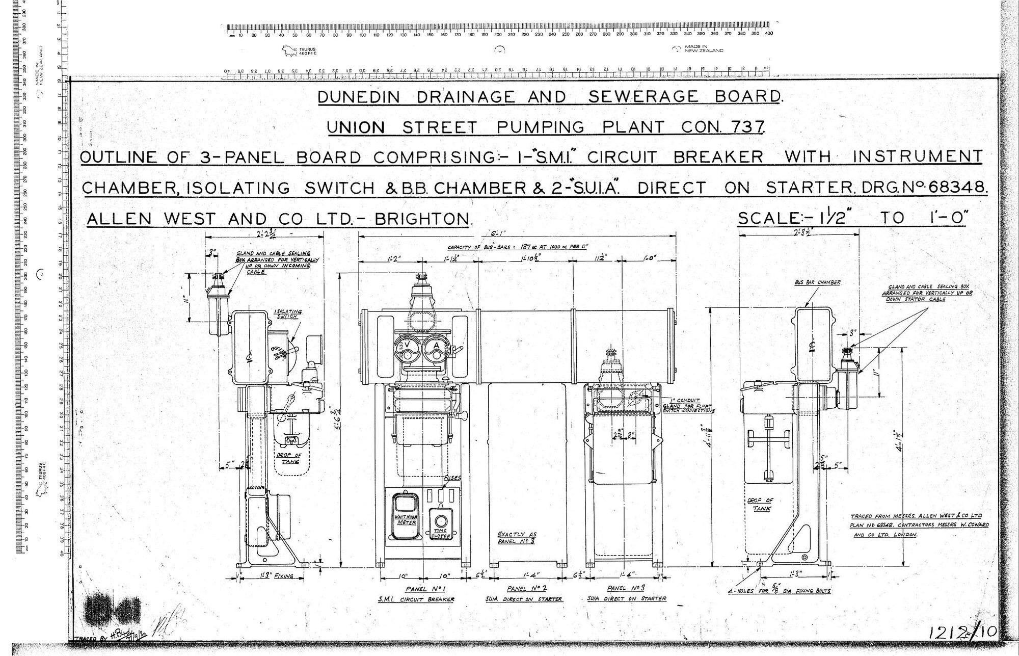 UNION STREET PUMPING PLANT CON. 737. 