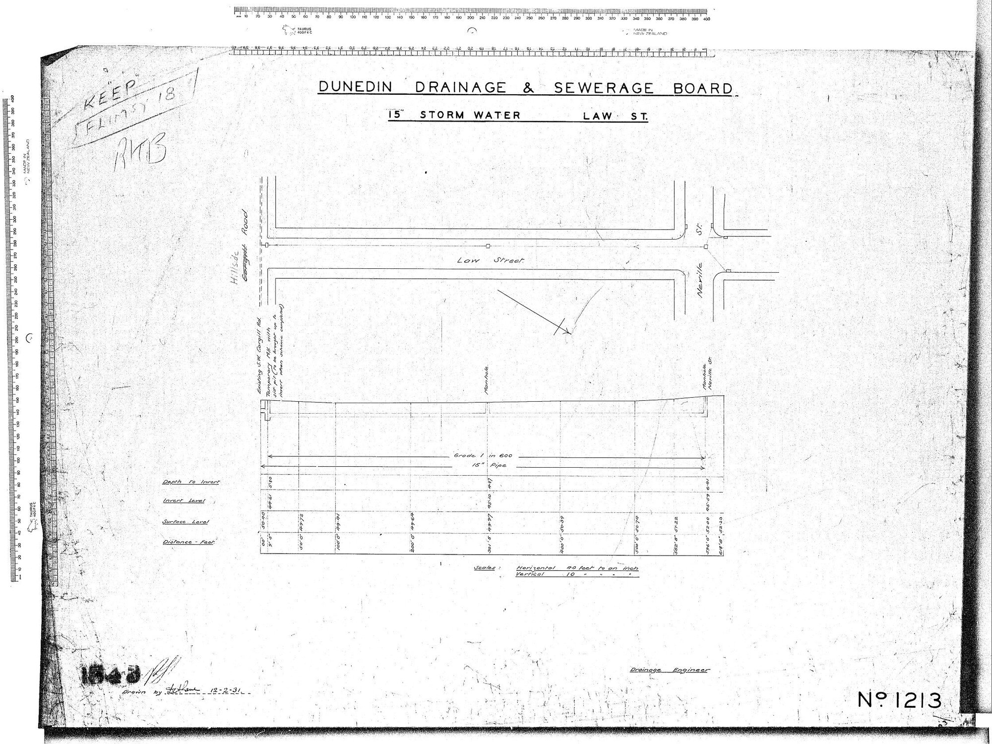 15" STORM WATER LAW ST