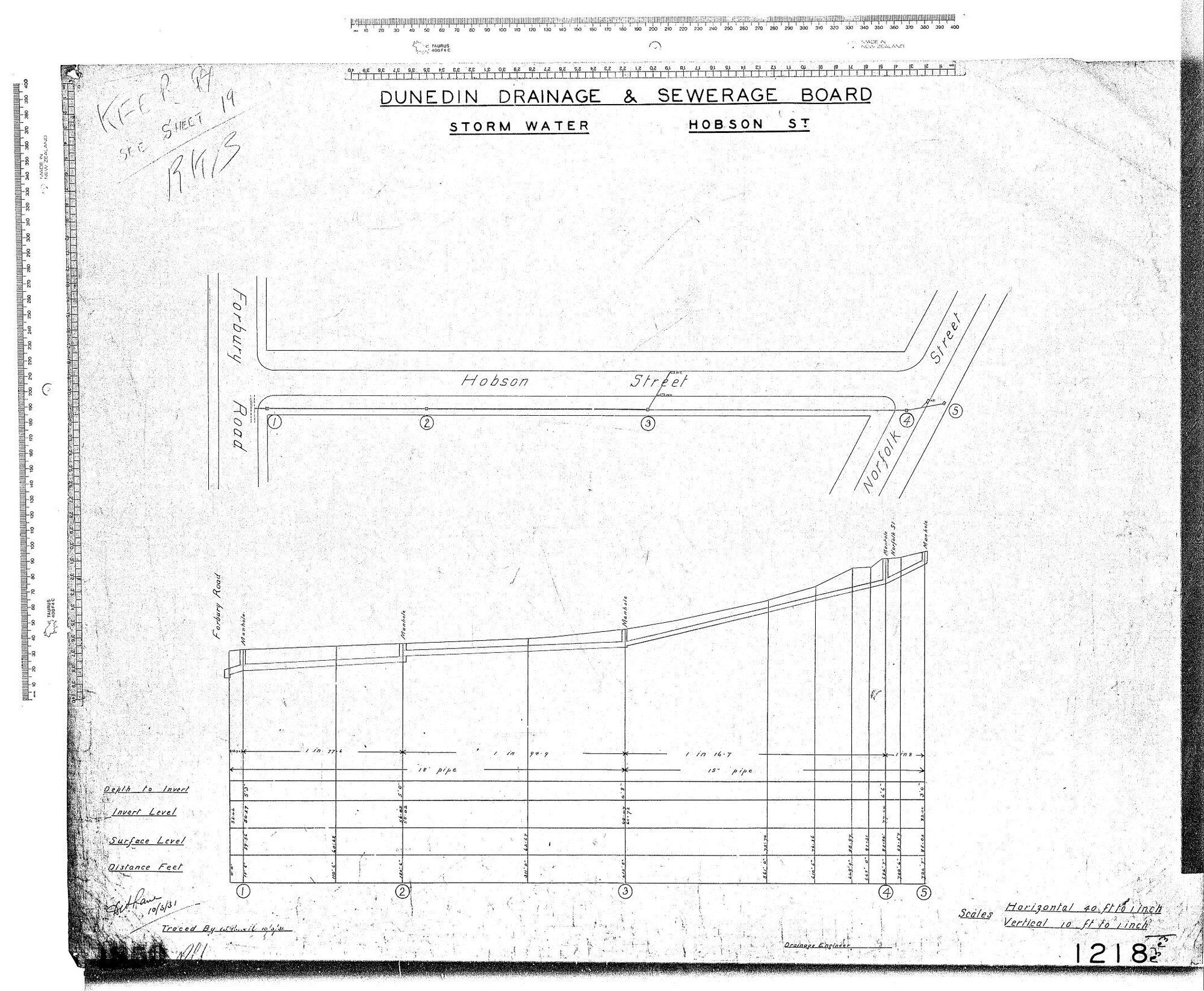 STORM WATER HOBSON ST.