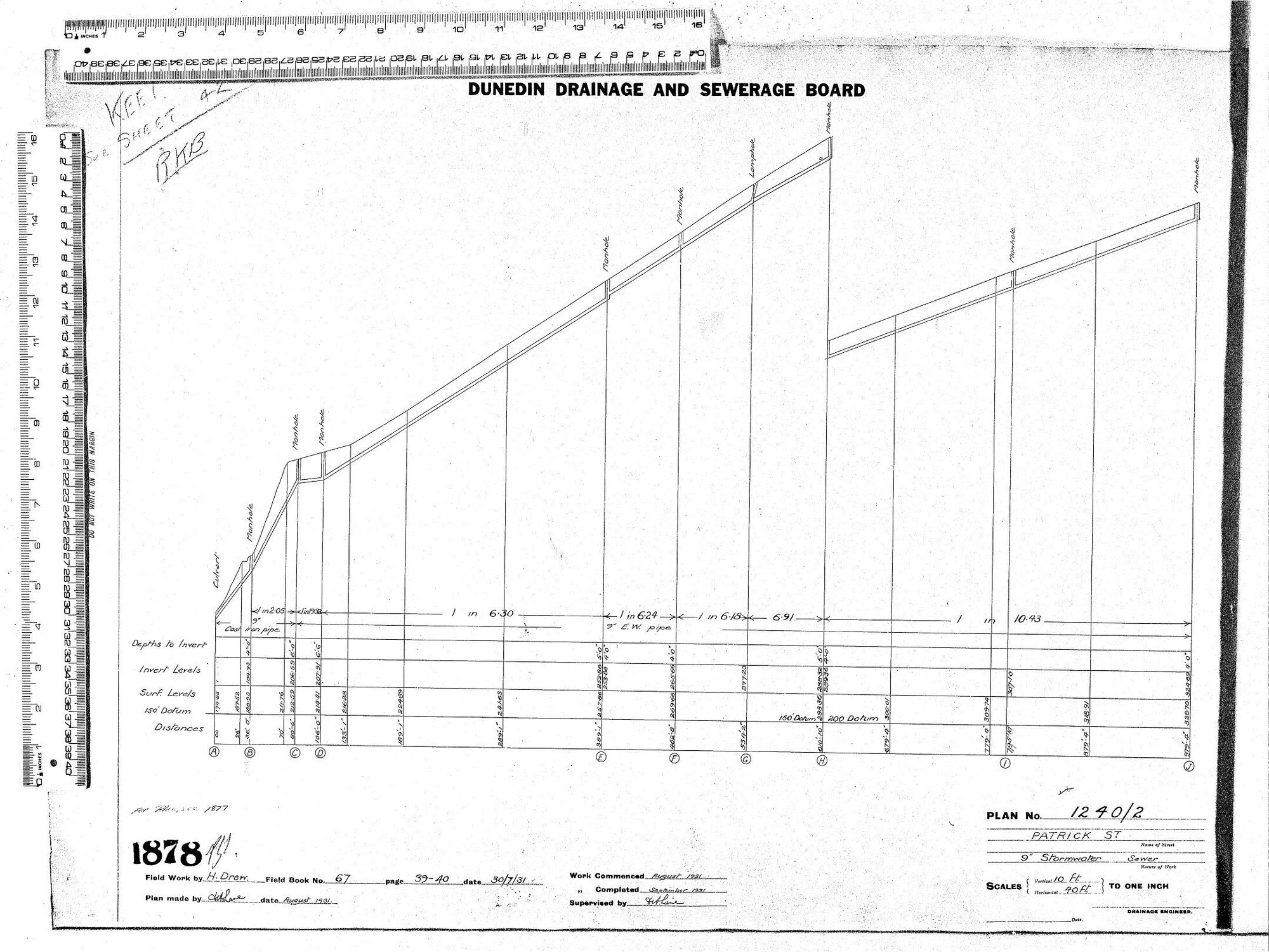 PATRICK ST.  9" STORMWATER SEWER