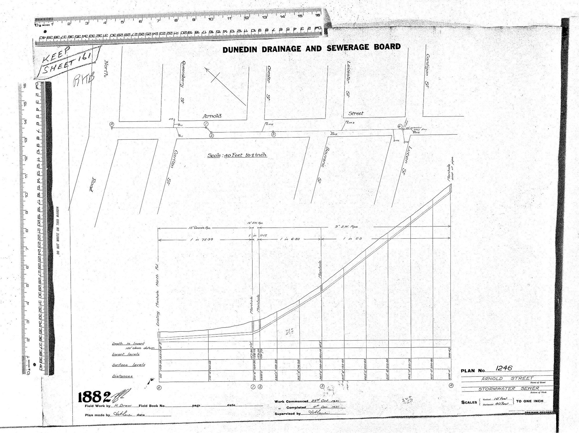 ARNOLD STREET  STORMWATER SEWER