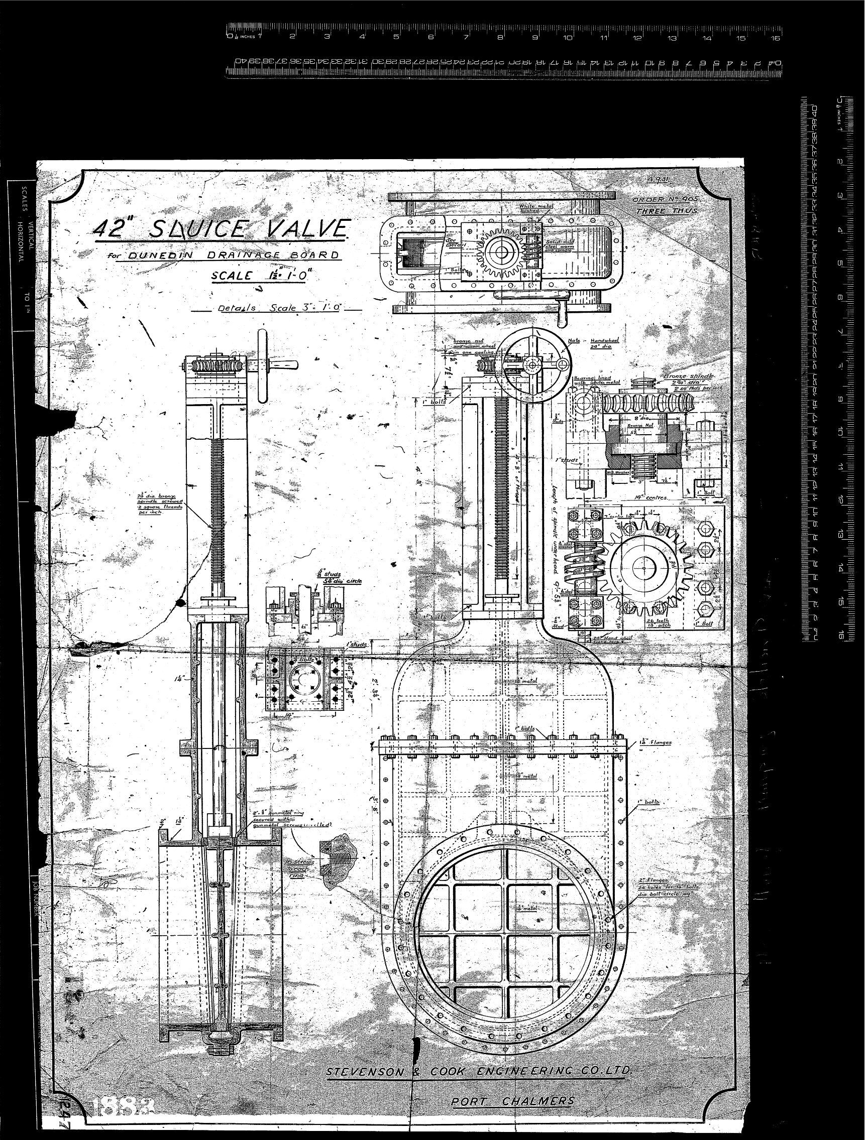 42" SLUICE VALVE 