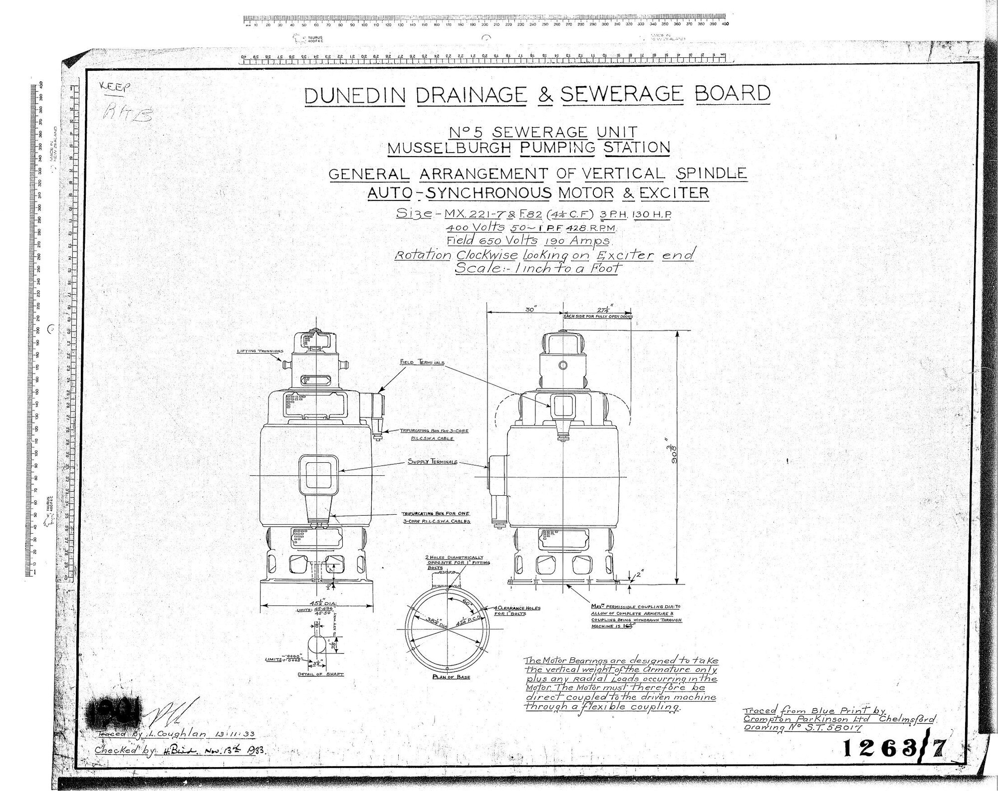 No.5 SEWERAGE UNIT MUSSELBURGH PUMPING STATION