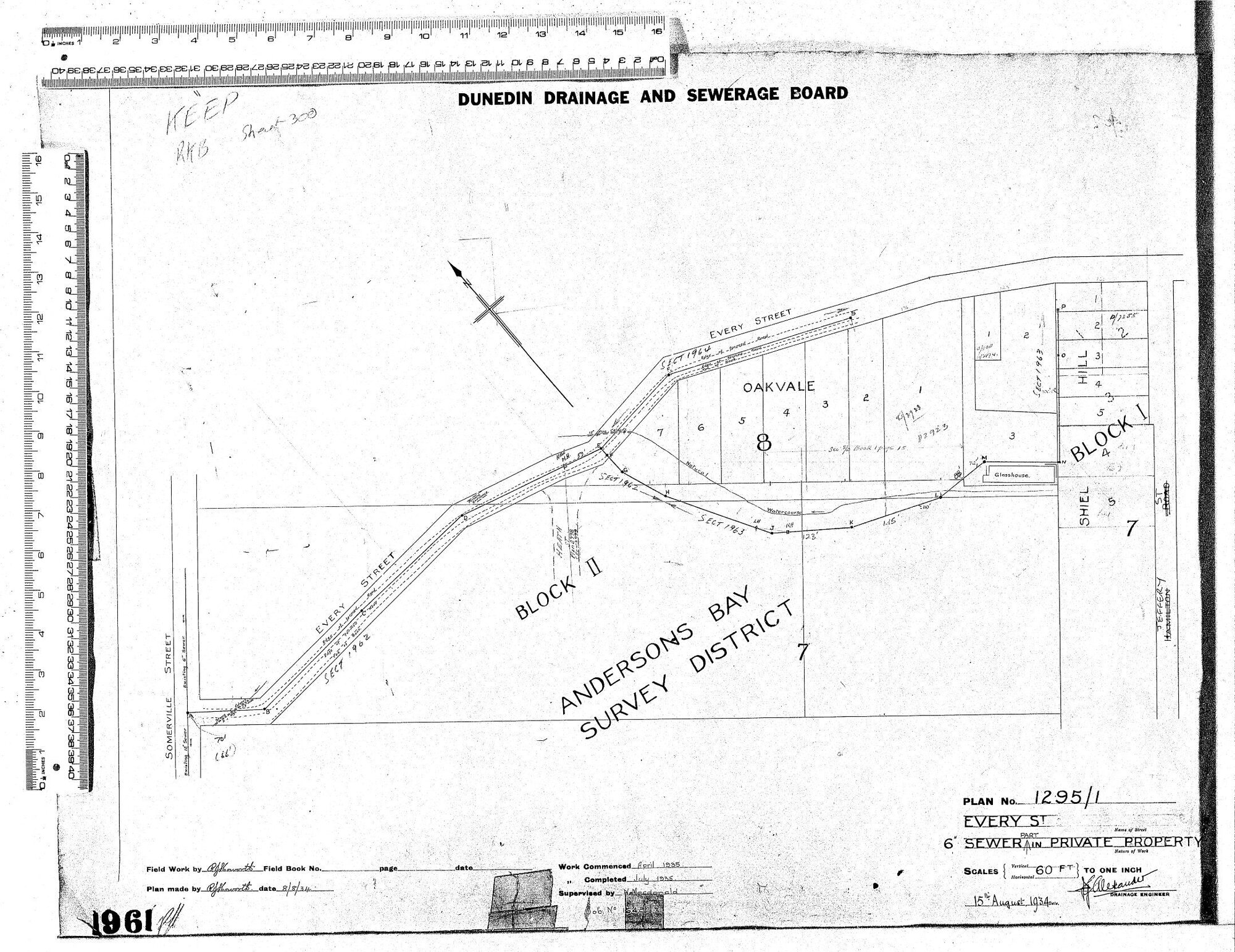 EVERY ST  6" SEWER PART IN PRIVATE PROPERTY