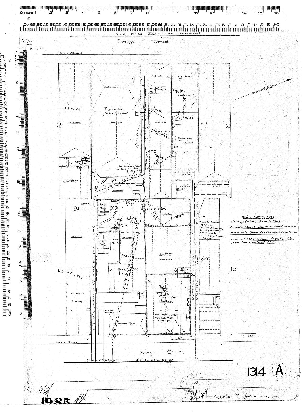 3' X 2'  BRICK SEWER  GEORGE STREET