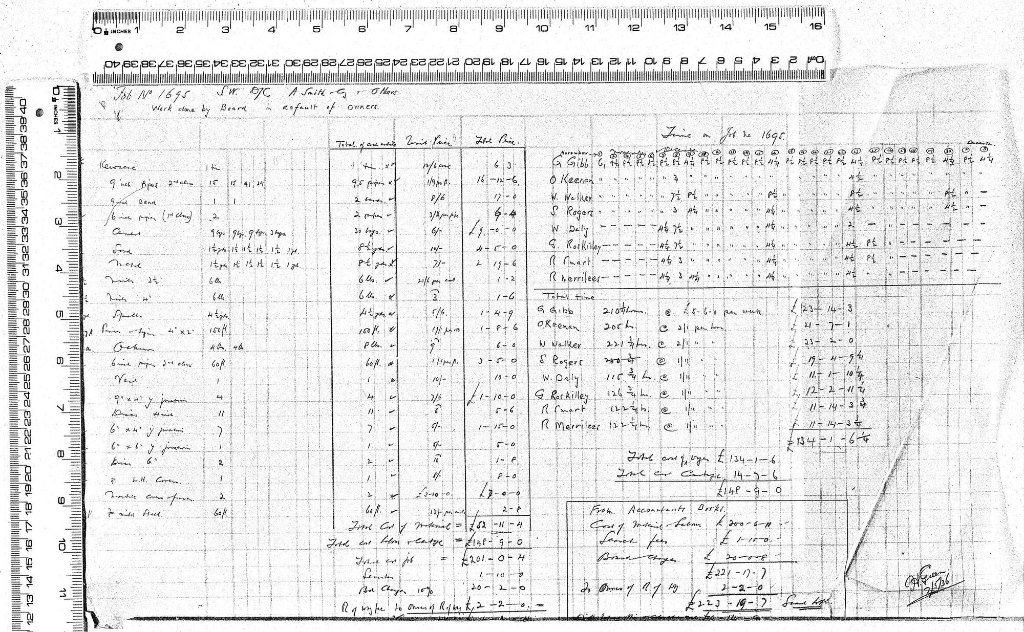 STORM WATER CALCULATION SHEET