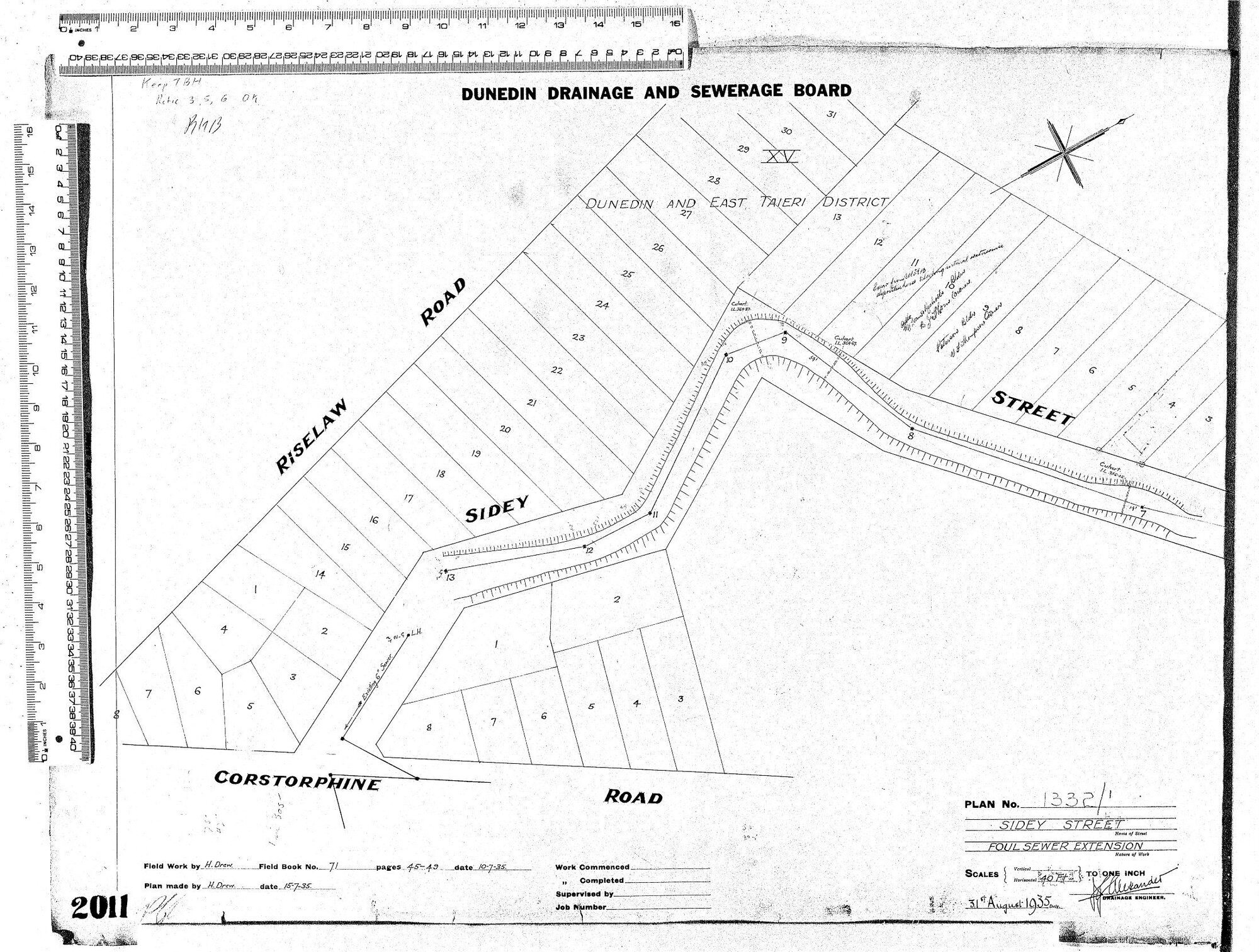 SIDEY STREET  FOUL SEWER EXTENSION