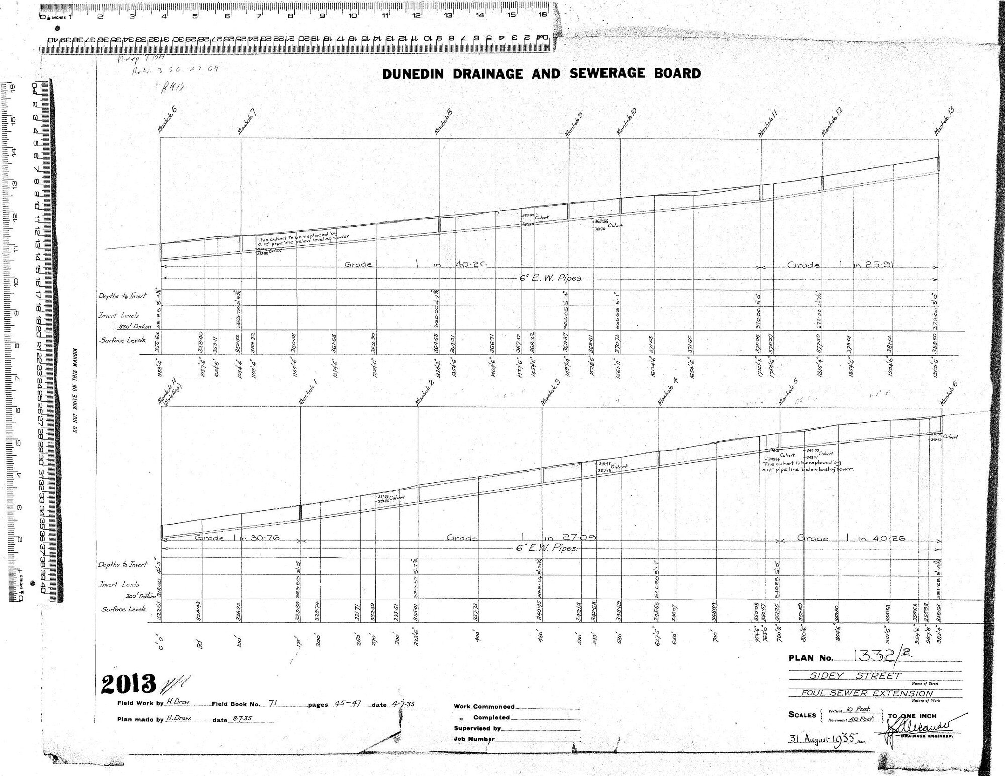 SIDEY STREET  FOUL SEWER EXTENSION