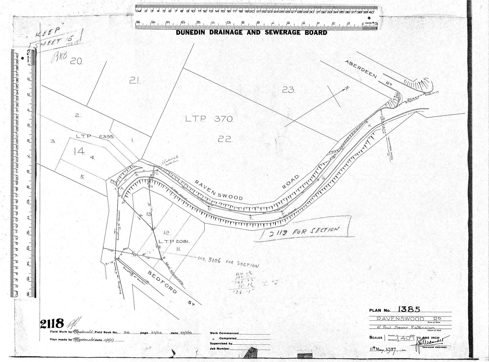 RAVENSWOOD RD.  6" FOUL SEWER EXTENSION