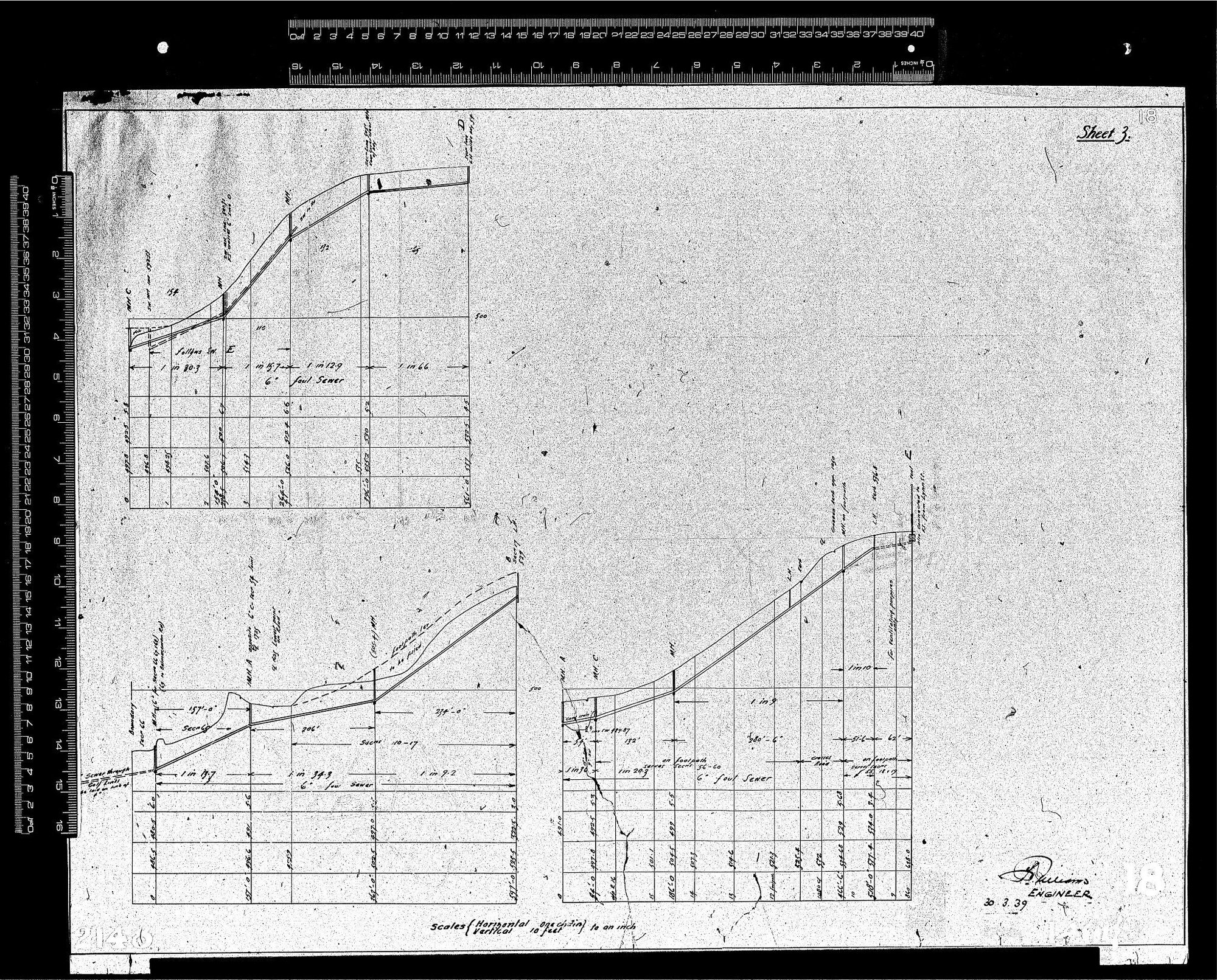 LONG SECTION - SHEET 3