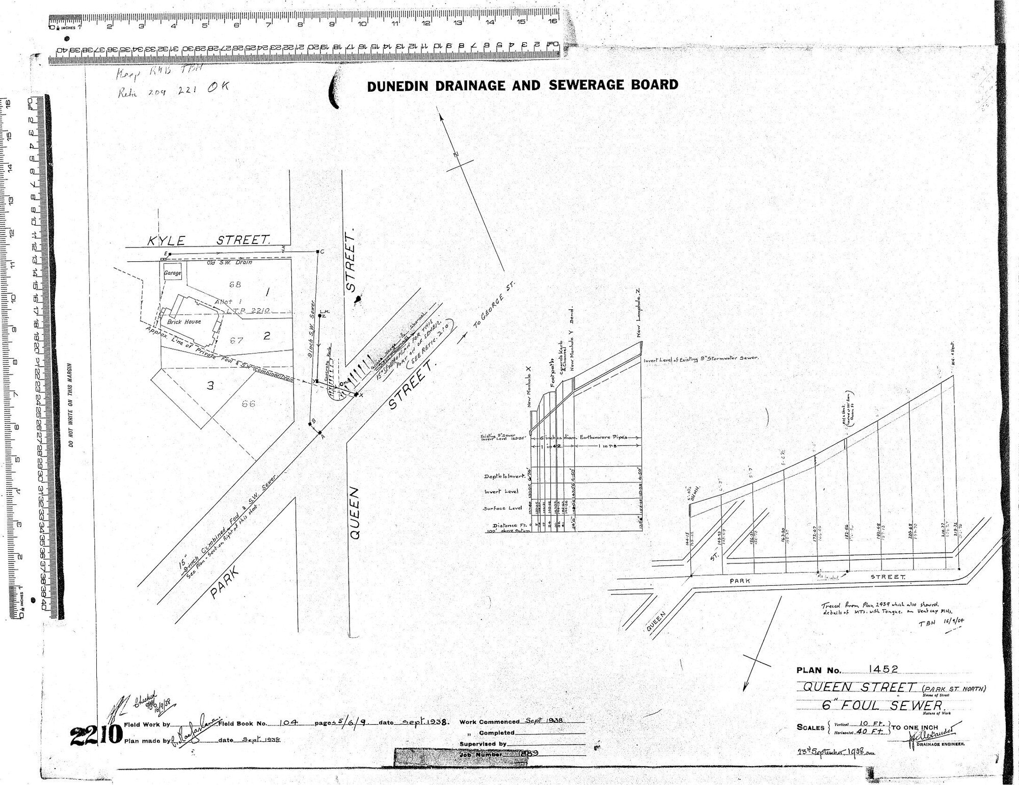 QUEEN STREET (PARKS ST NORTH) 6" FOUL SEWER
