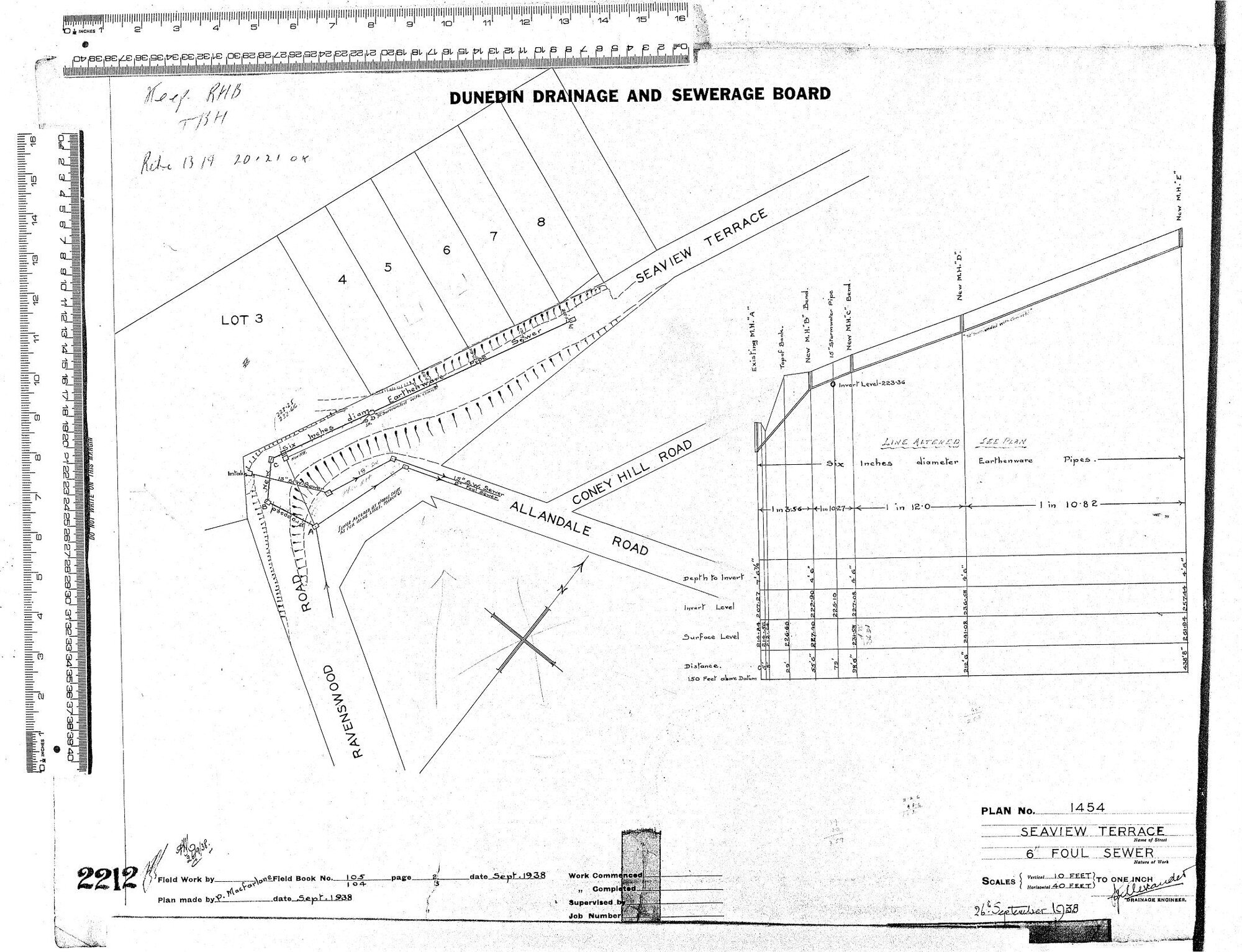 SEAVIEW TERRACE 6" FOUL SEWER