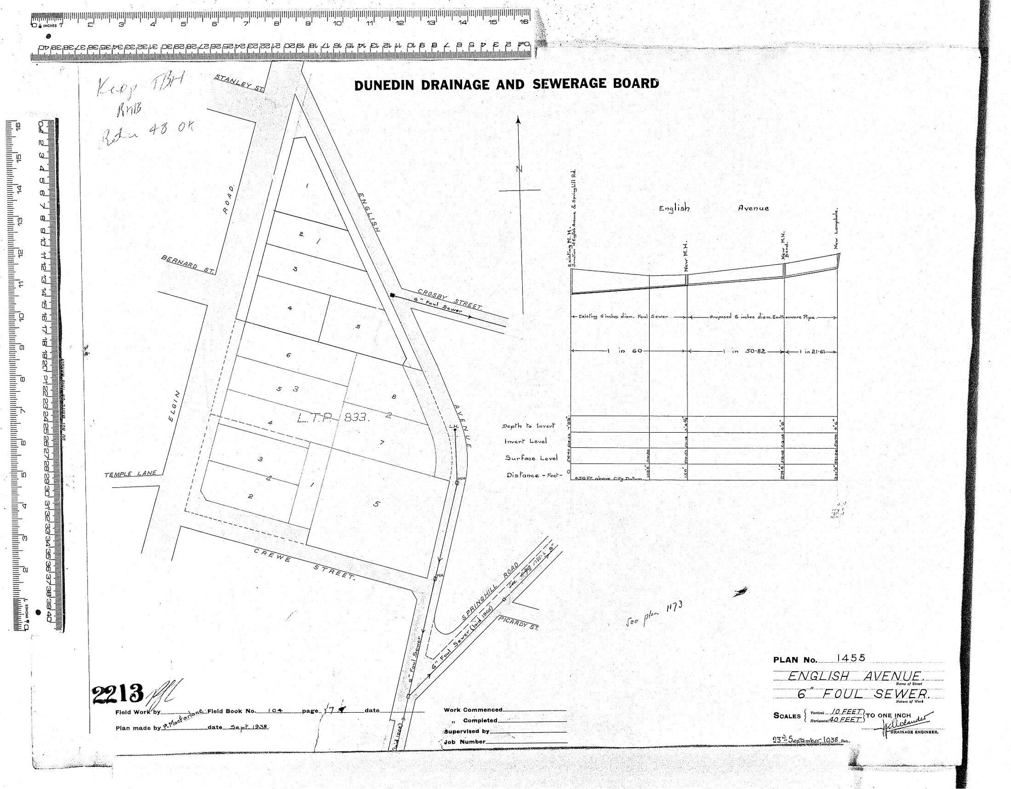 ENGLISH AVENUE 6" FOUL SEWER