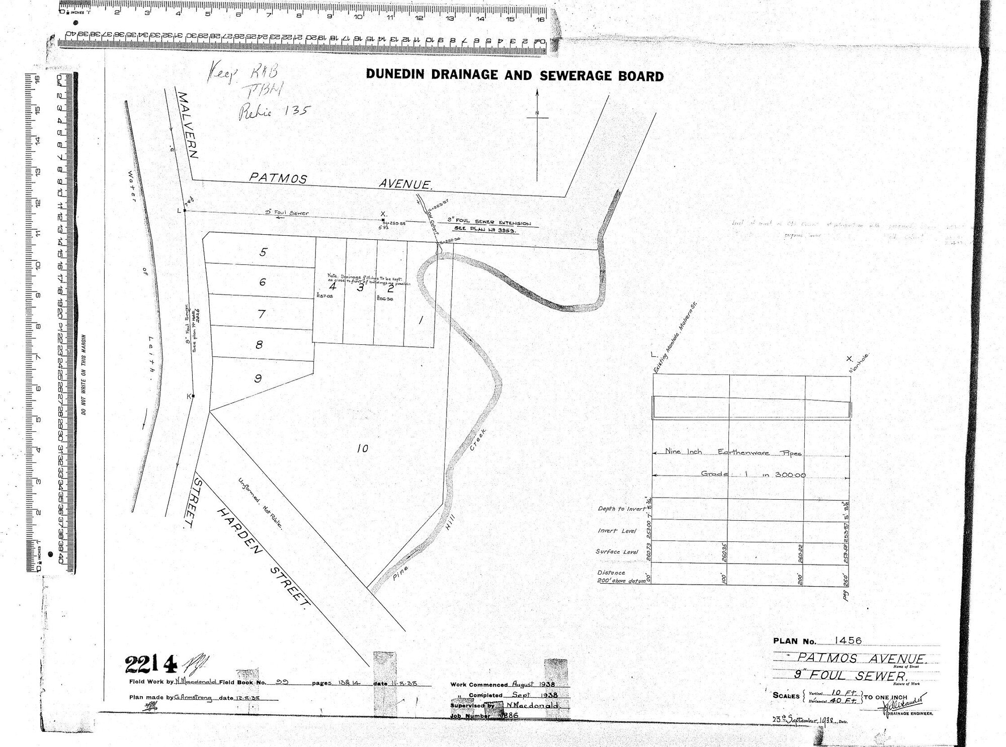 PATMOS AVENUE 9" FOUL SEWER