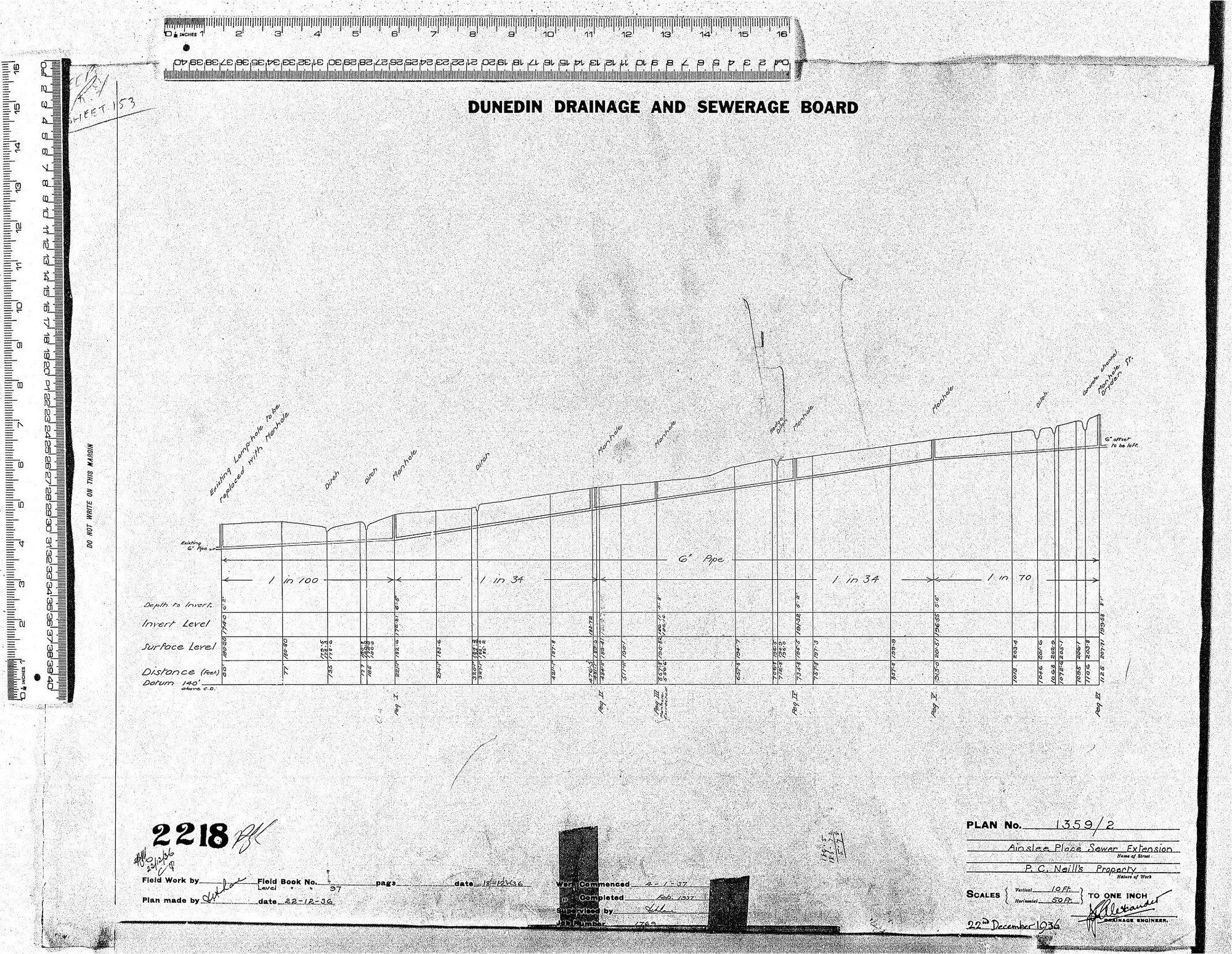 AINSLEE PLACE SEWER EXTENSION