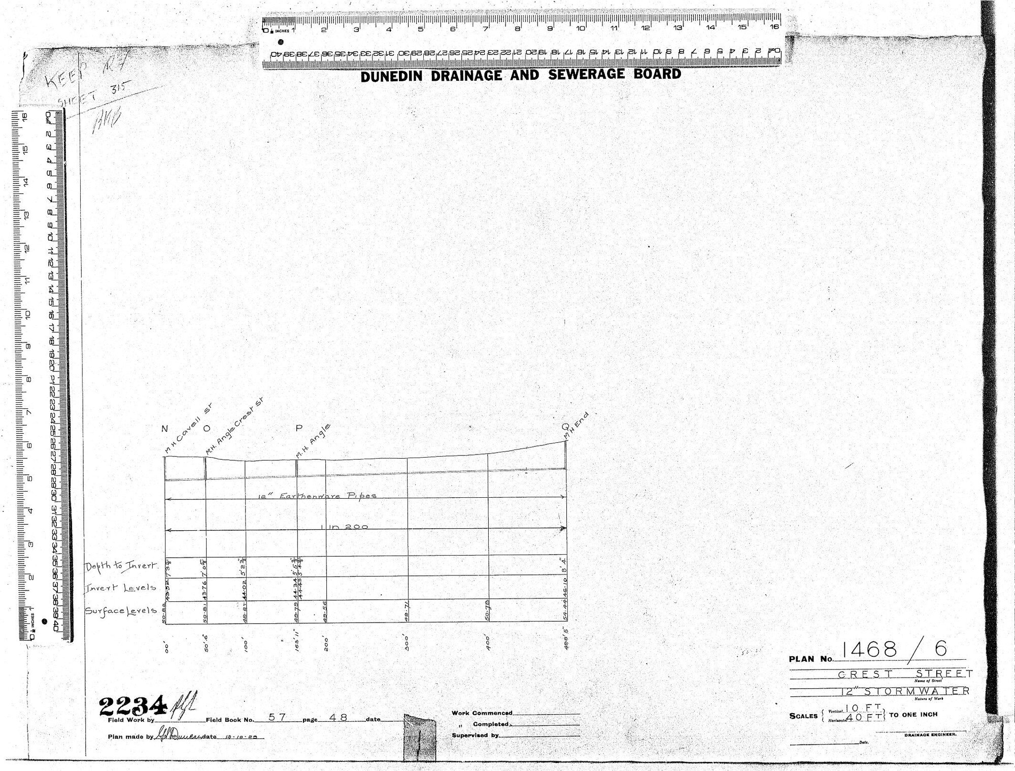CREST STREET 12" STORMWATER