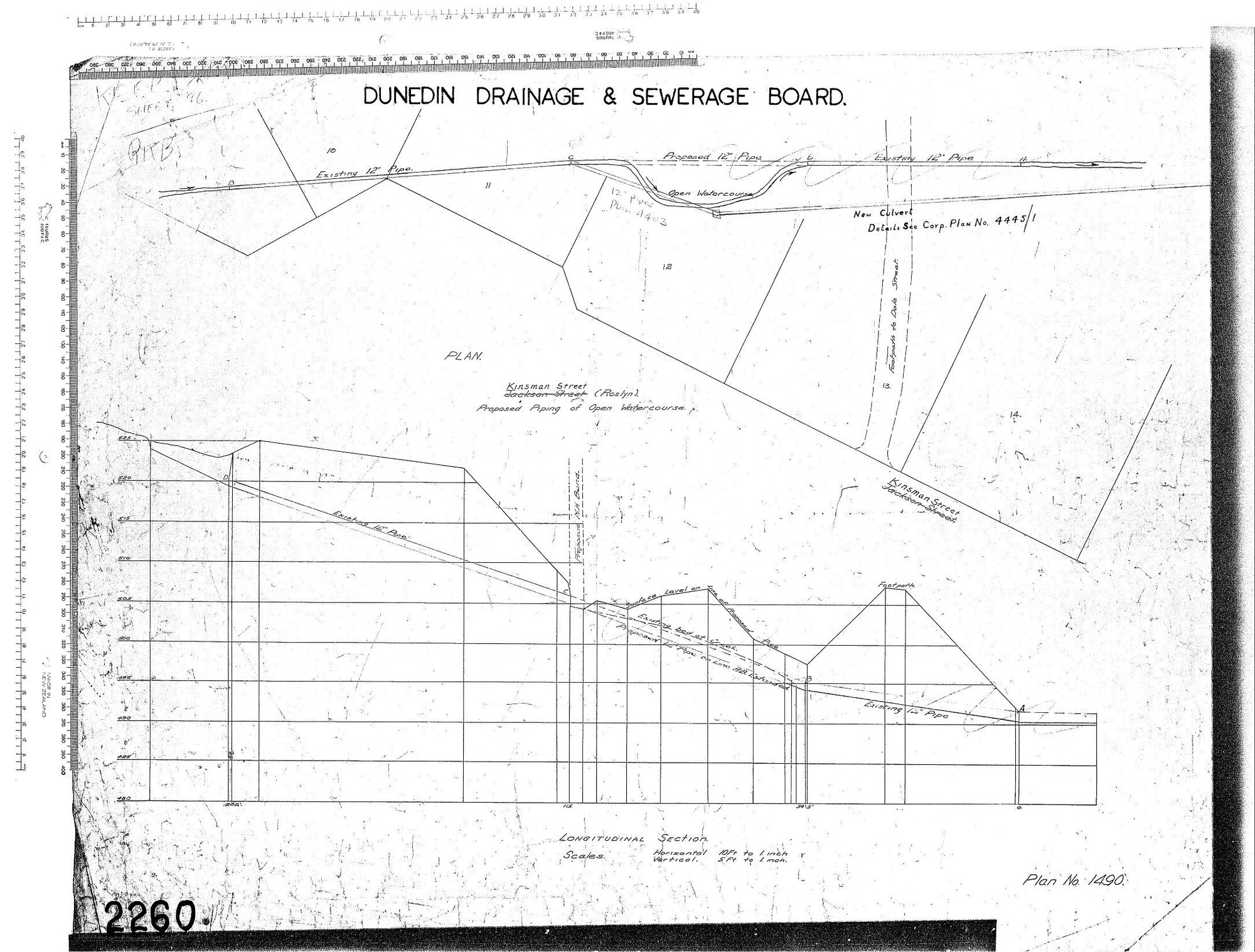 KINSMAN STREET (ROSLYN) PROPOSED PIPING OF OPEN WATERCOURSE