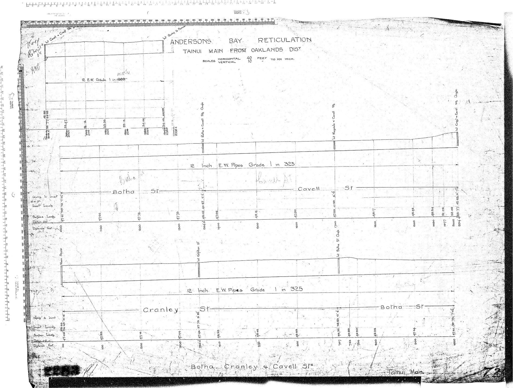 ANDERSONS BAY RETICULATION TAINUI MAIN FROM OAKLANDS DIST