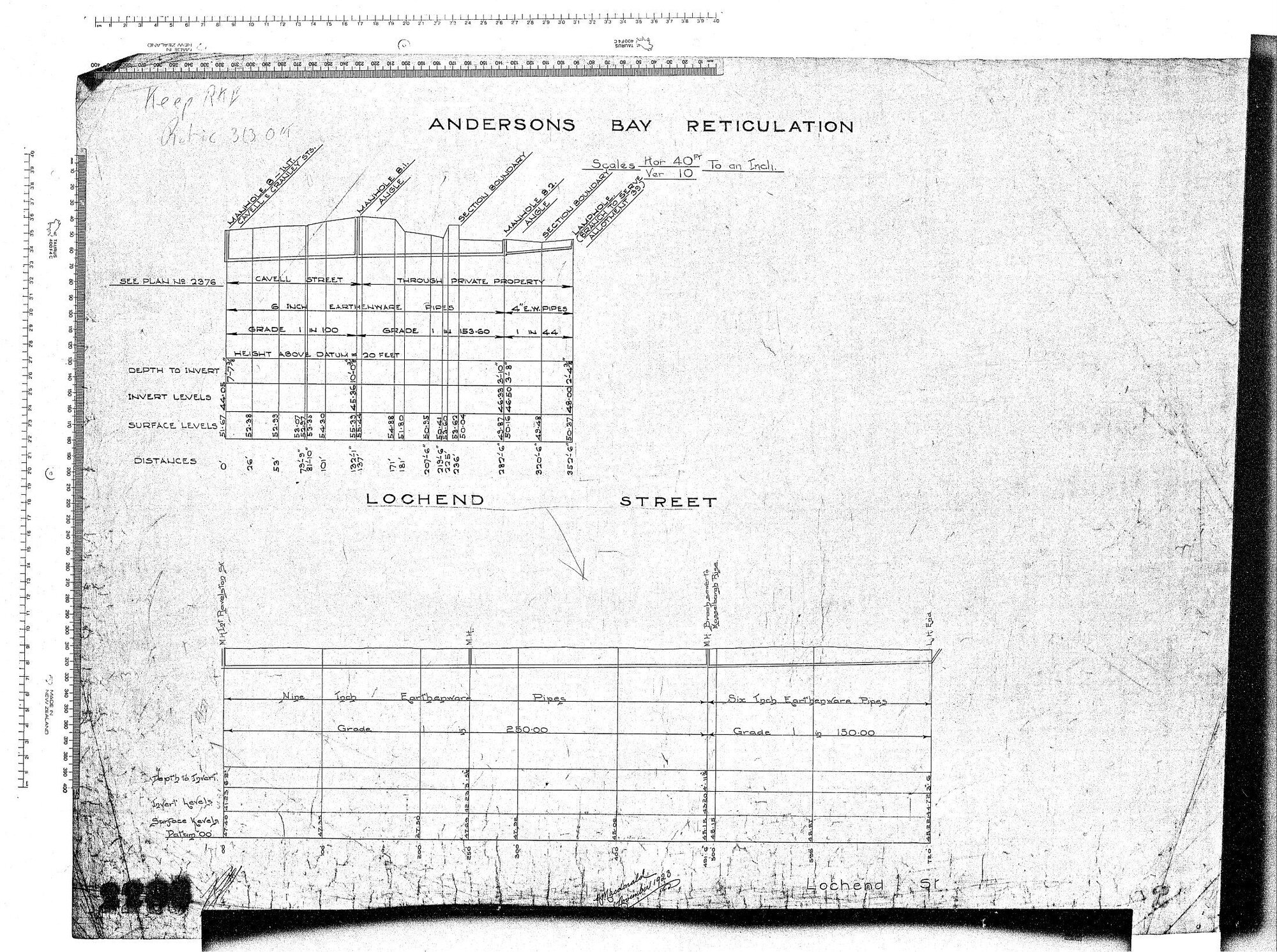 ANDERSONS BAY RETICULATION