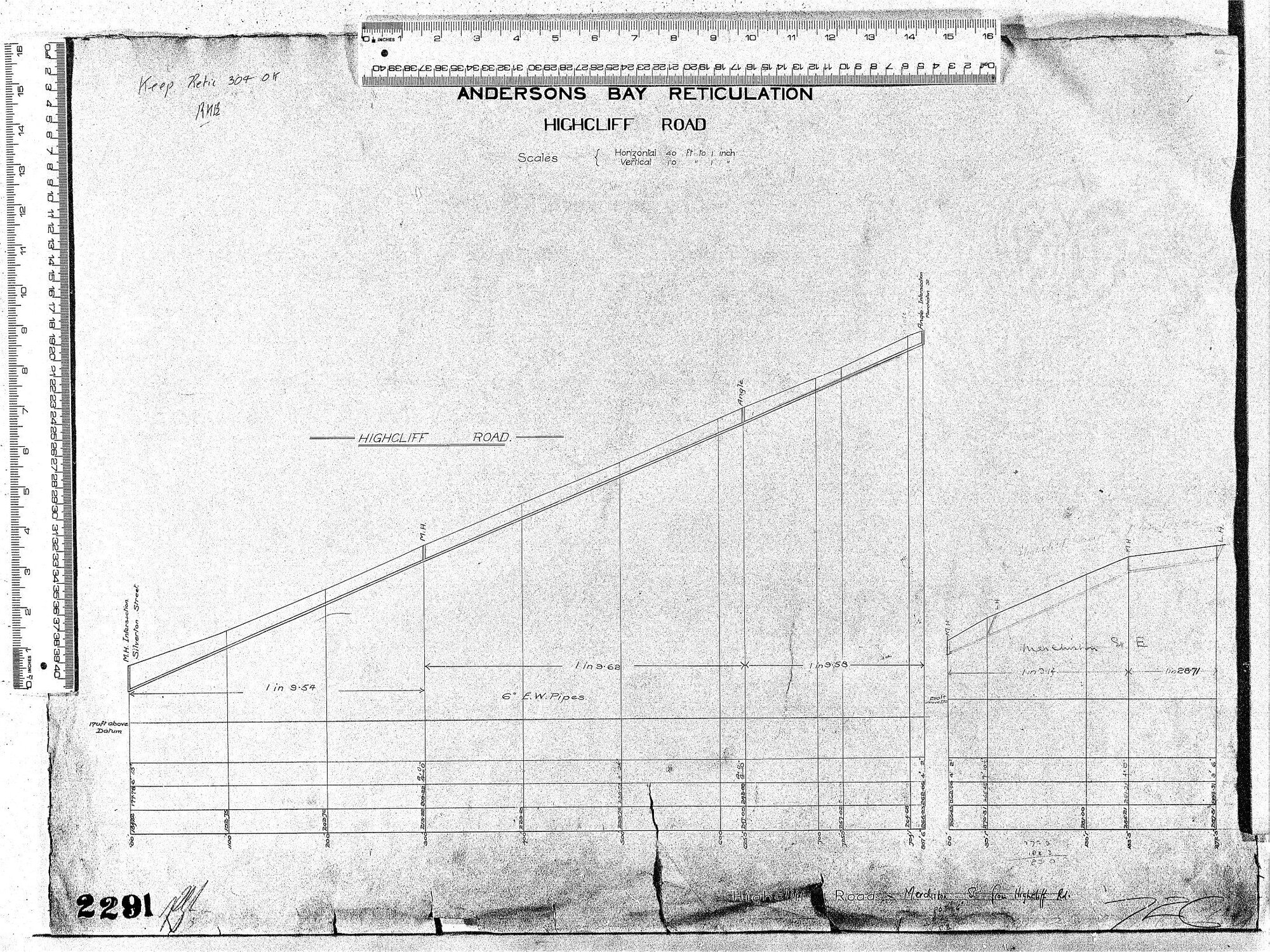 ANDERSONS BAY RETICULATION HIGHCLIFF ROAD