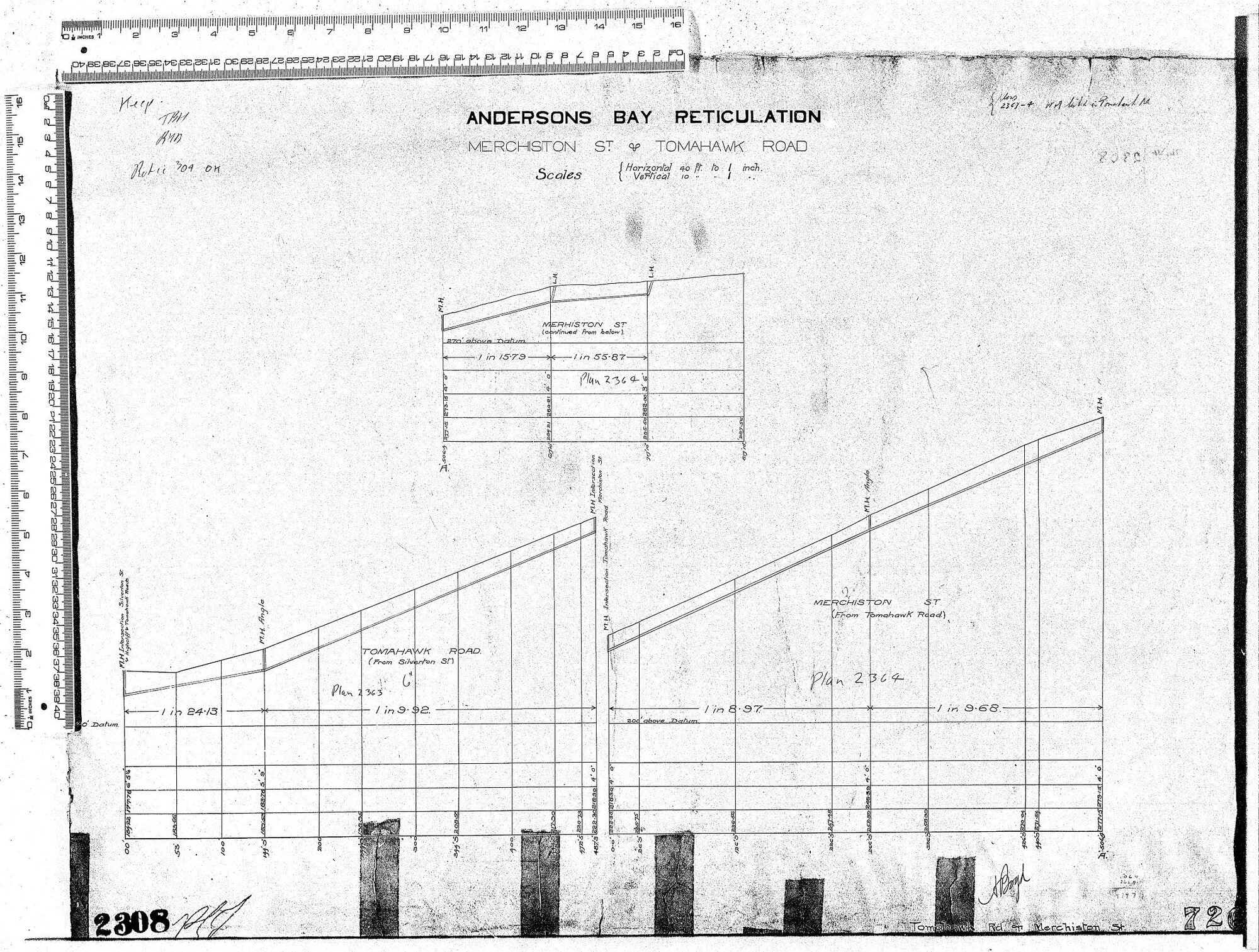 ANDERSONS BAY RETICULATION MERCHISTON STREET &amp; TOMAHAWK ROAD