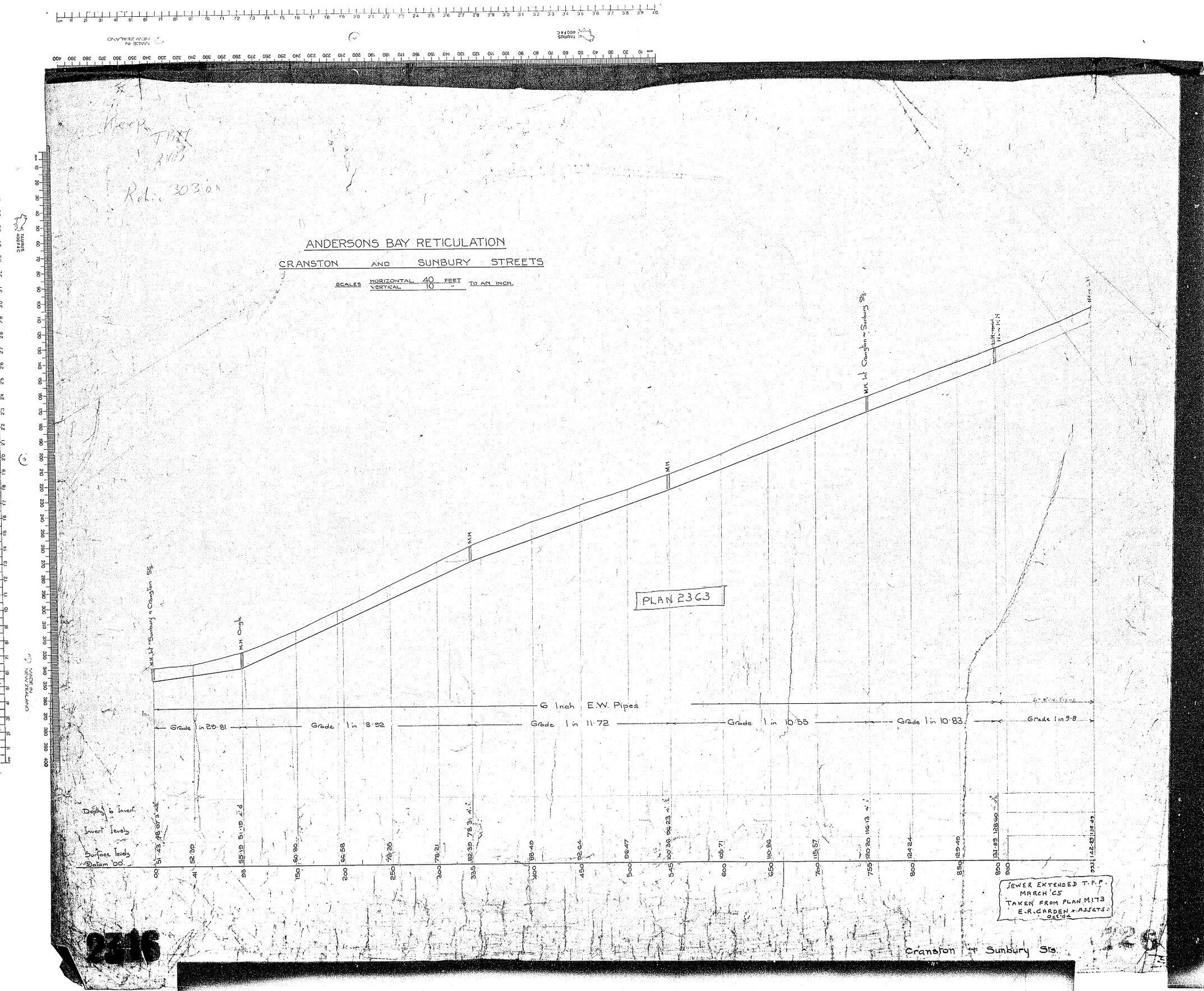 ANDERSONS BAY RETICULATION CRANSTON AND SUNBURY STREETS